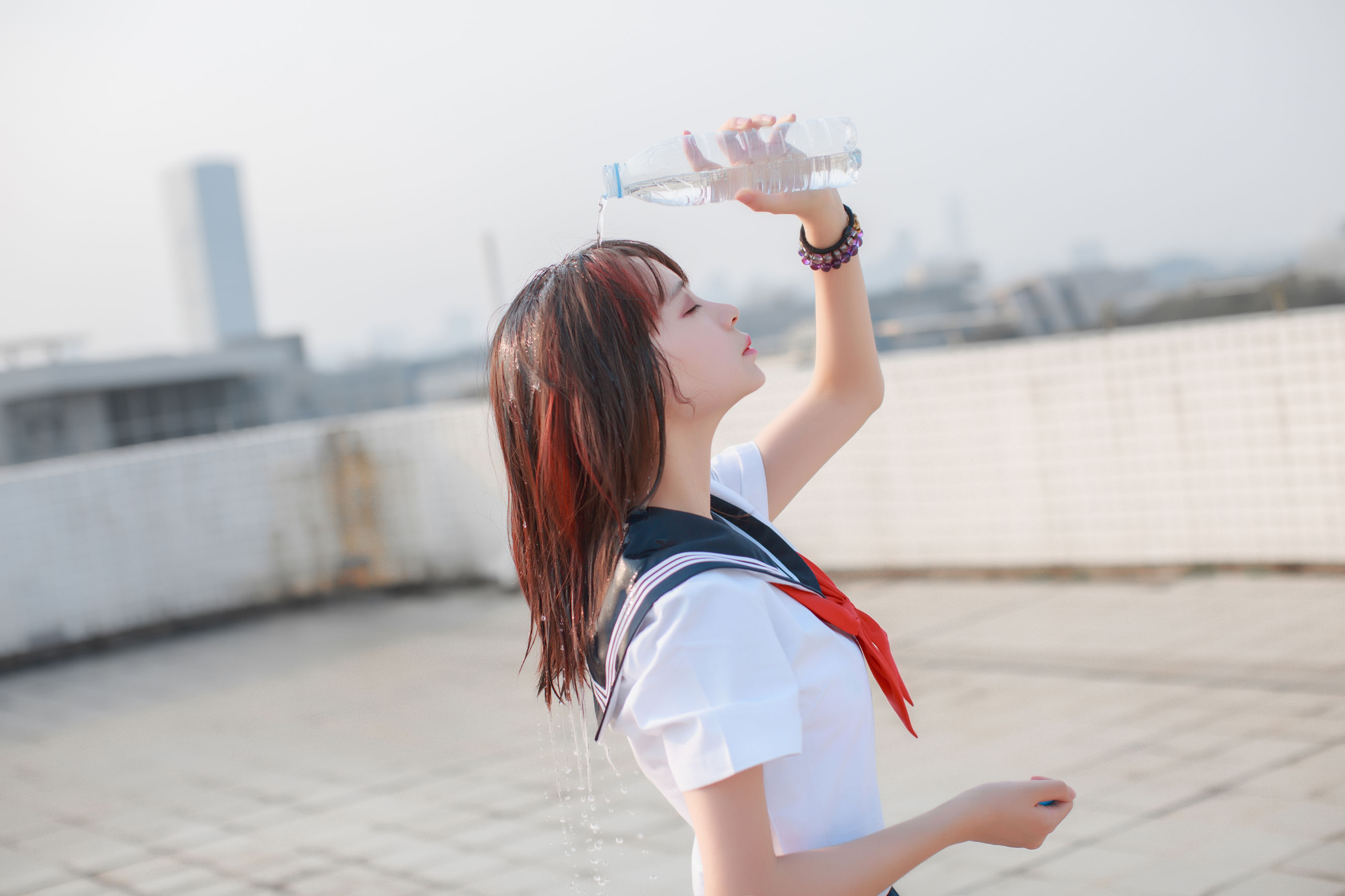 [萝莉COS] 疯猫ss《同桌的水手服》
