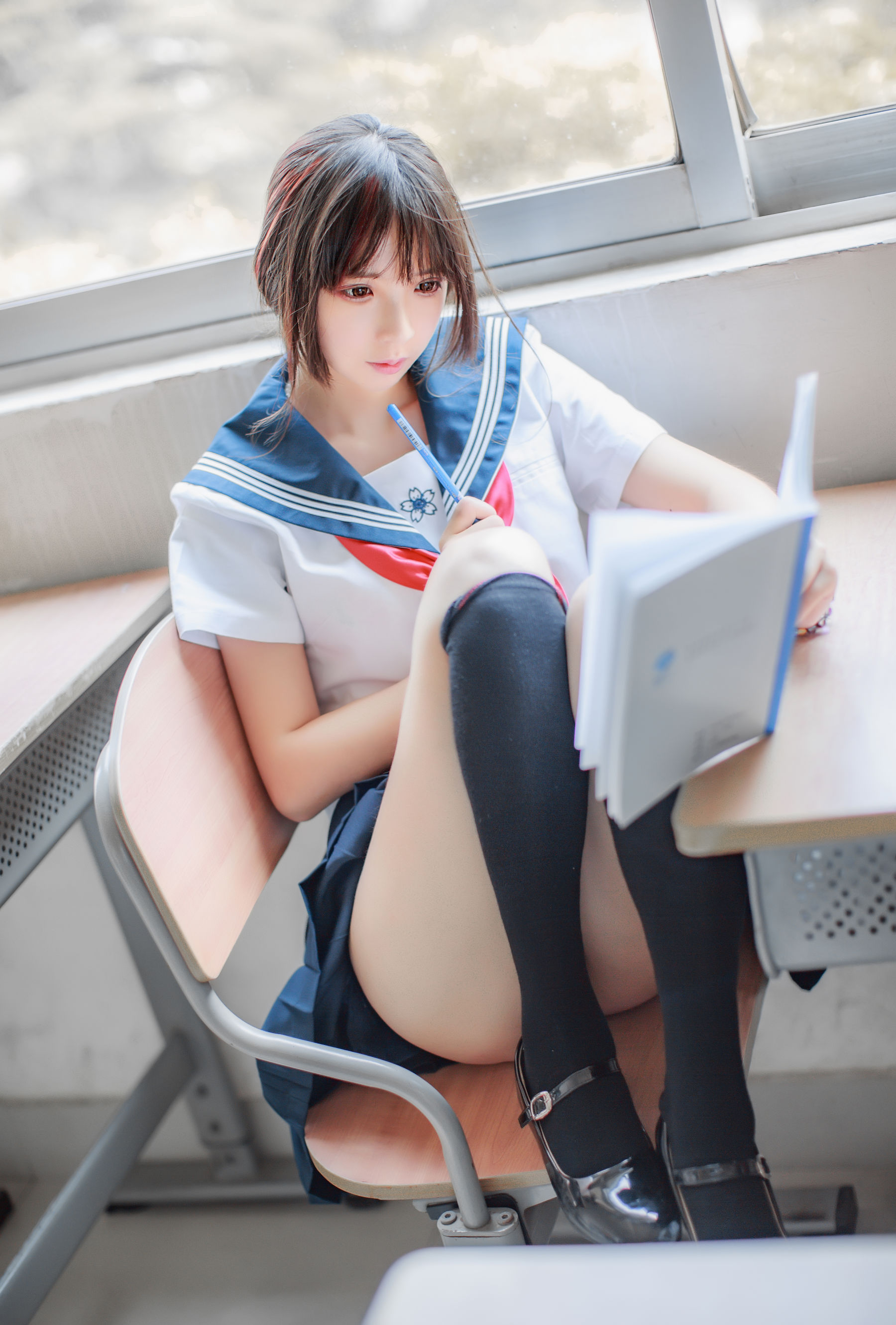 [萝莉COS] 疯猫ss《同桌的水手服》