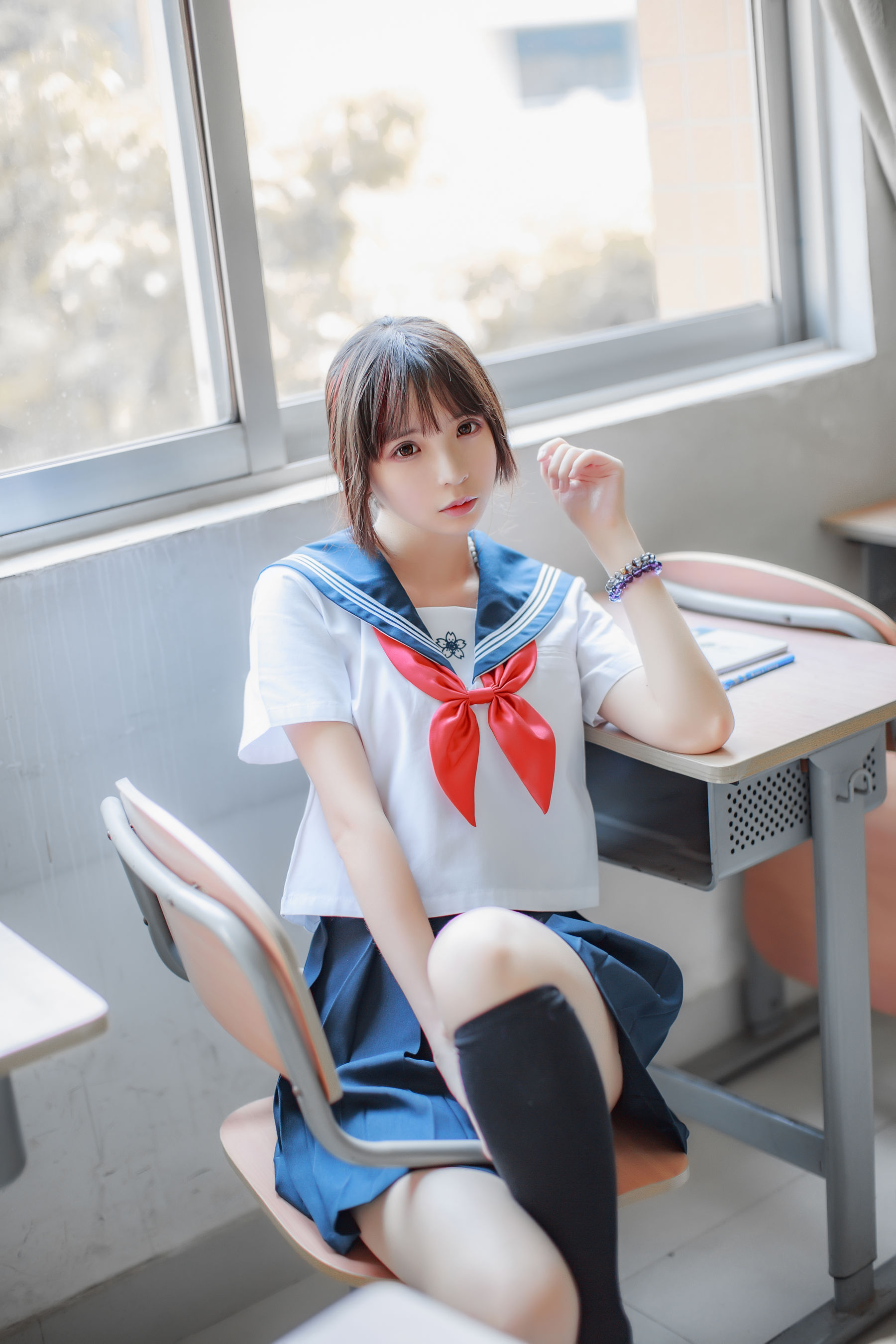 [萝莉COS] 疯猫ss《同桌的水手服》