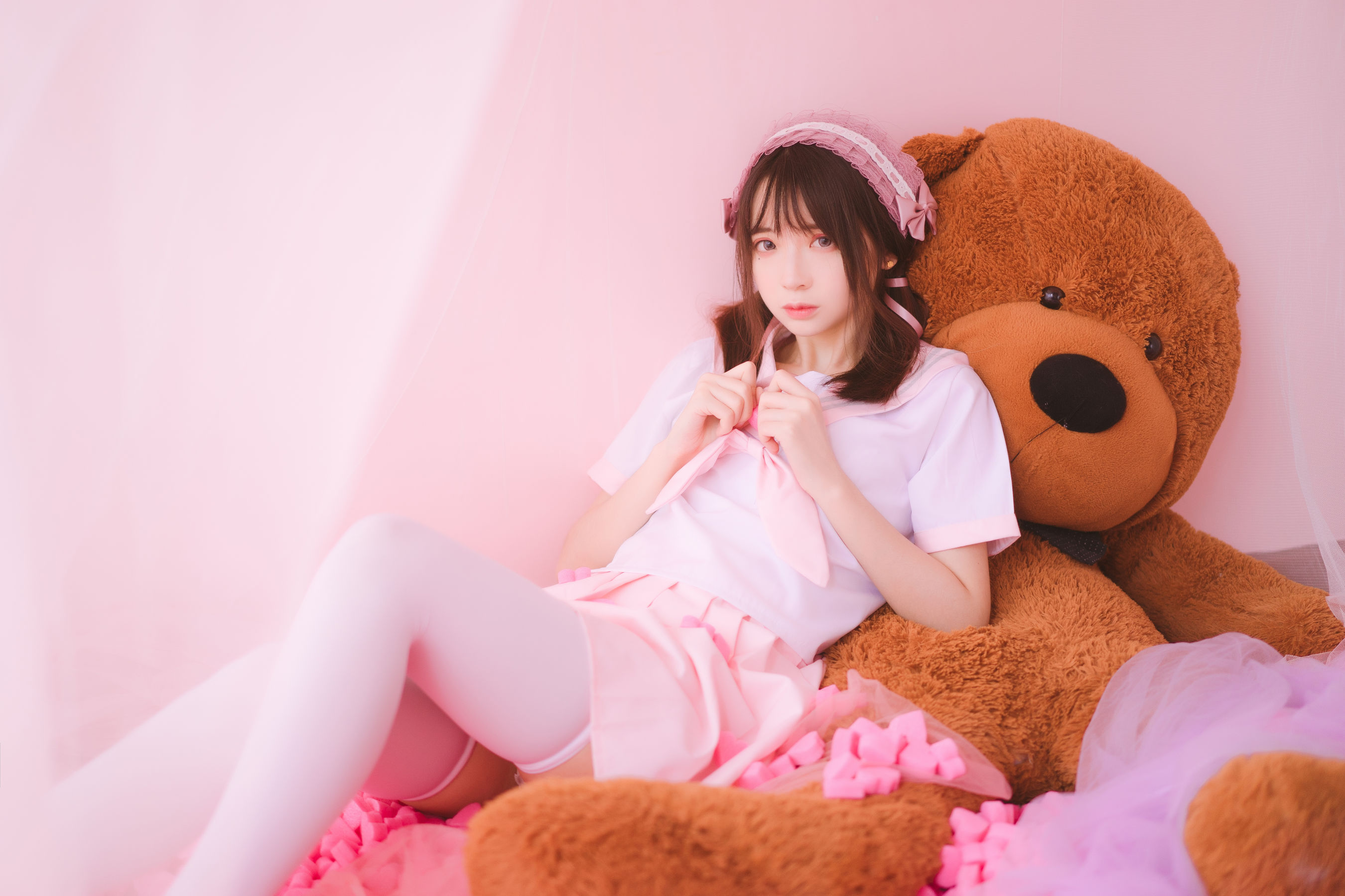 [萝莉COS] 疯猫ss《丝袜狂想曲(粉)》