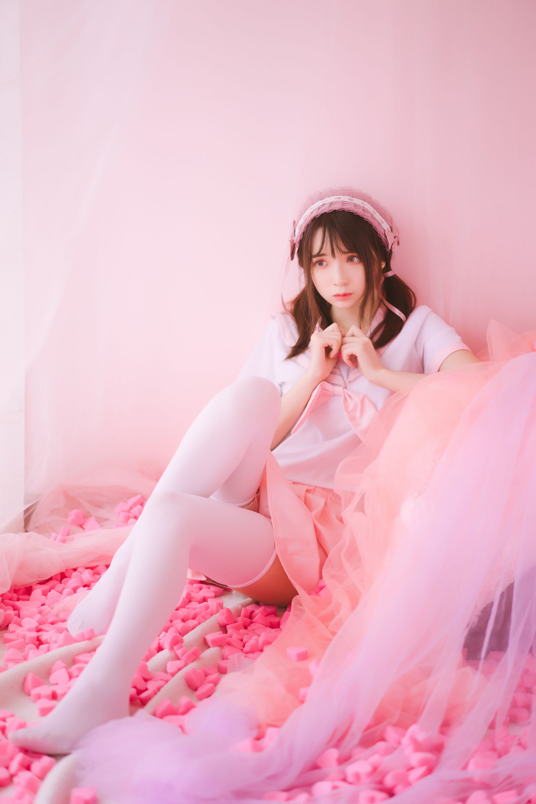 [萝莉COS] 疯猫ss《丝袜狂想曲(粉)》