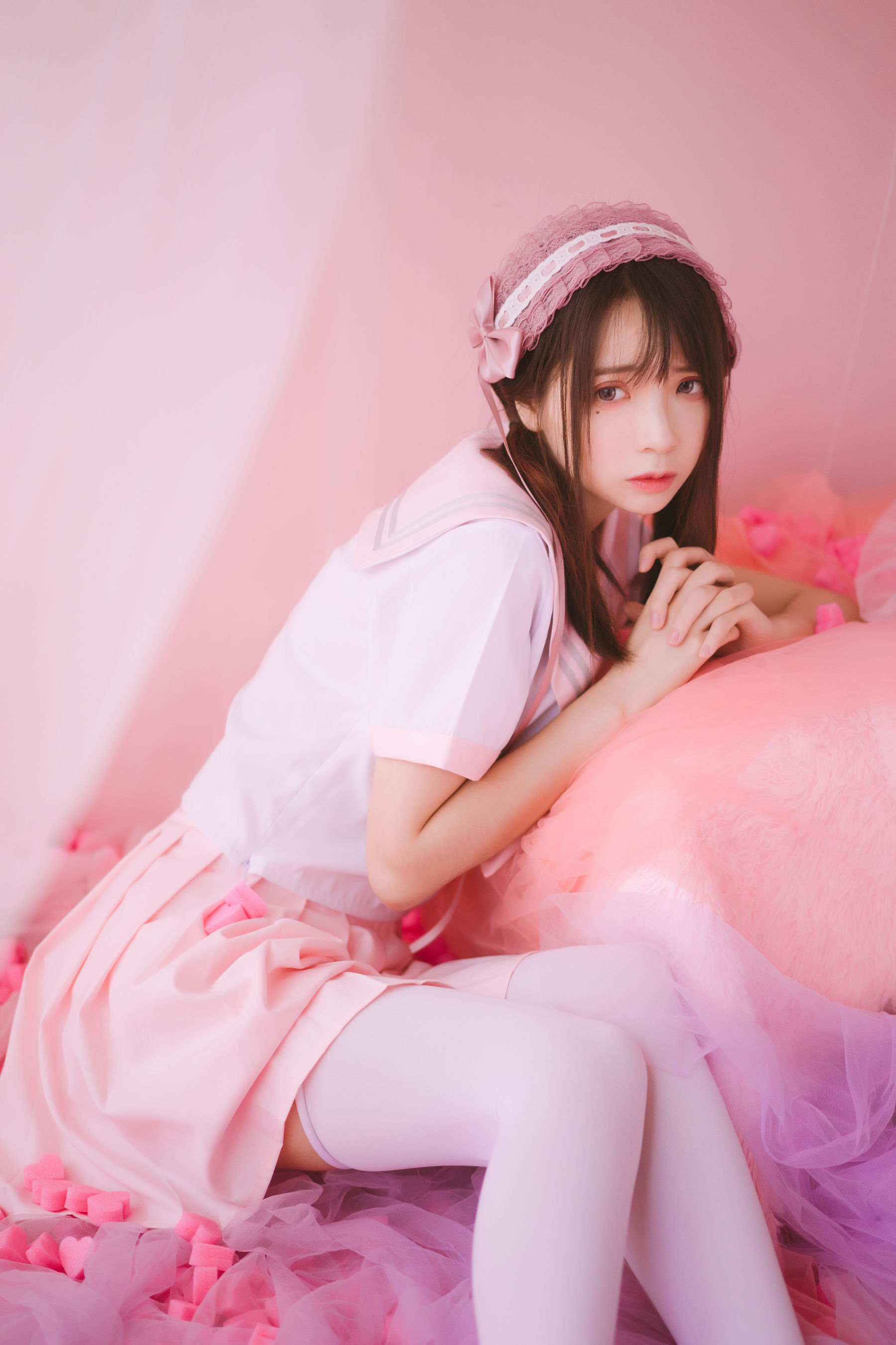 [萝莉COS] 疯猫ss《丝袜狂想曲(粉)》