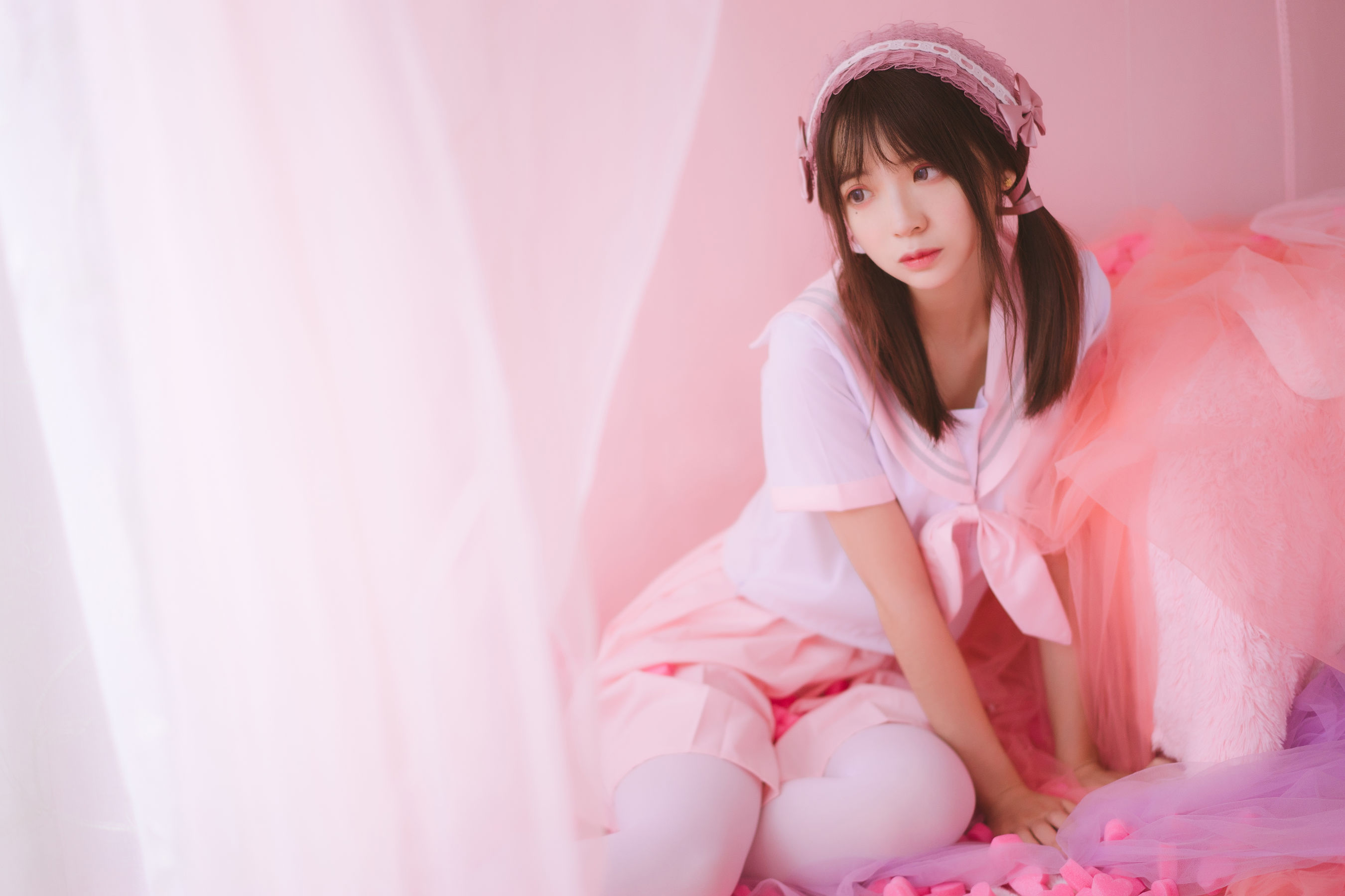 [萝莉COS] 疯猫ss《丝袜狂想曲(粉)》