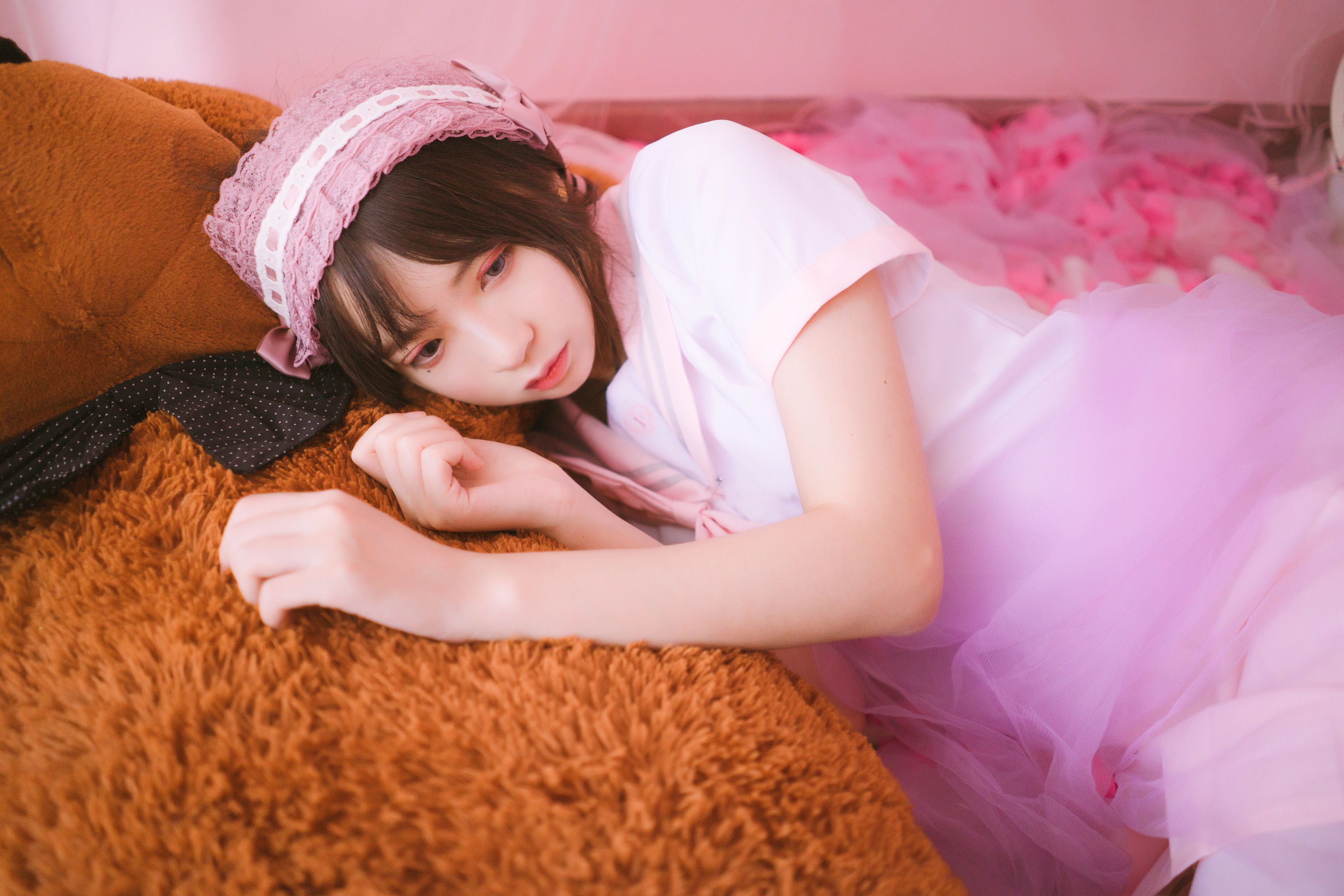 [萝莉COS] 疯猫ss《丝袜狂想曲(粉)》