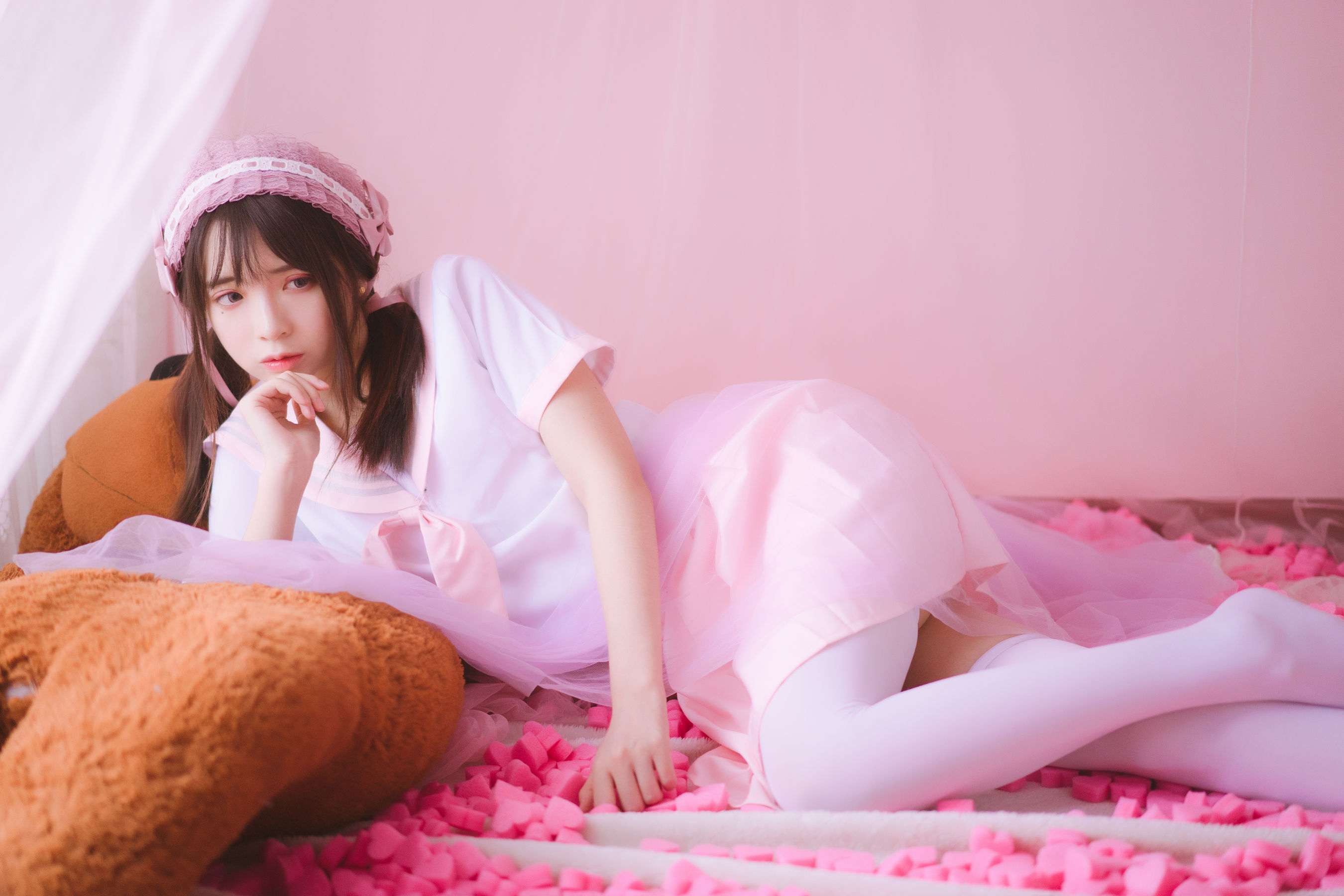 [萝莉COS] 疯猫ss《丝袜狂想曲(粉)》