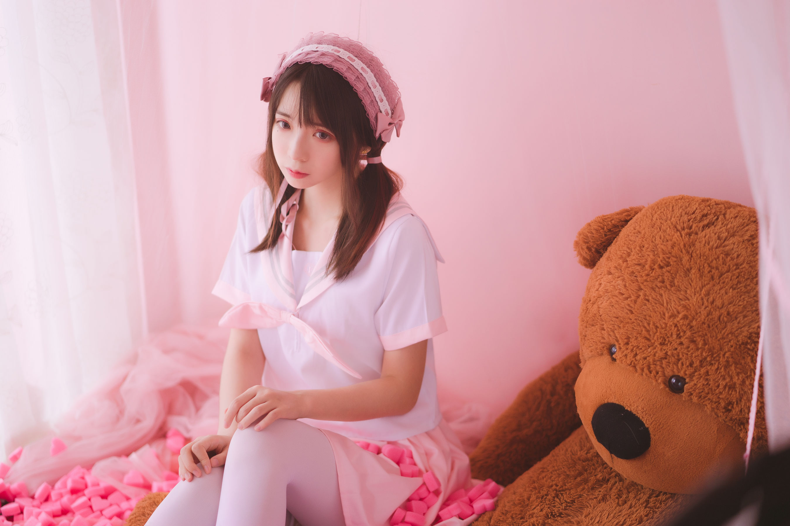 [萝莉COS] 疯猫ss《丝袜狂想曲(粉)》