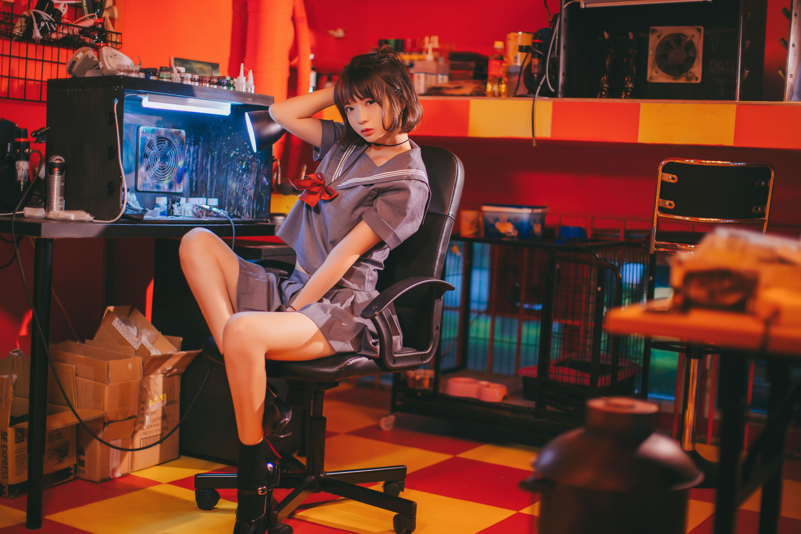 [萝莉COS] 疯猫ss《被囚禁的少女》