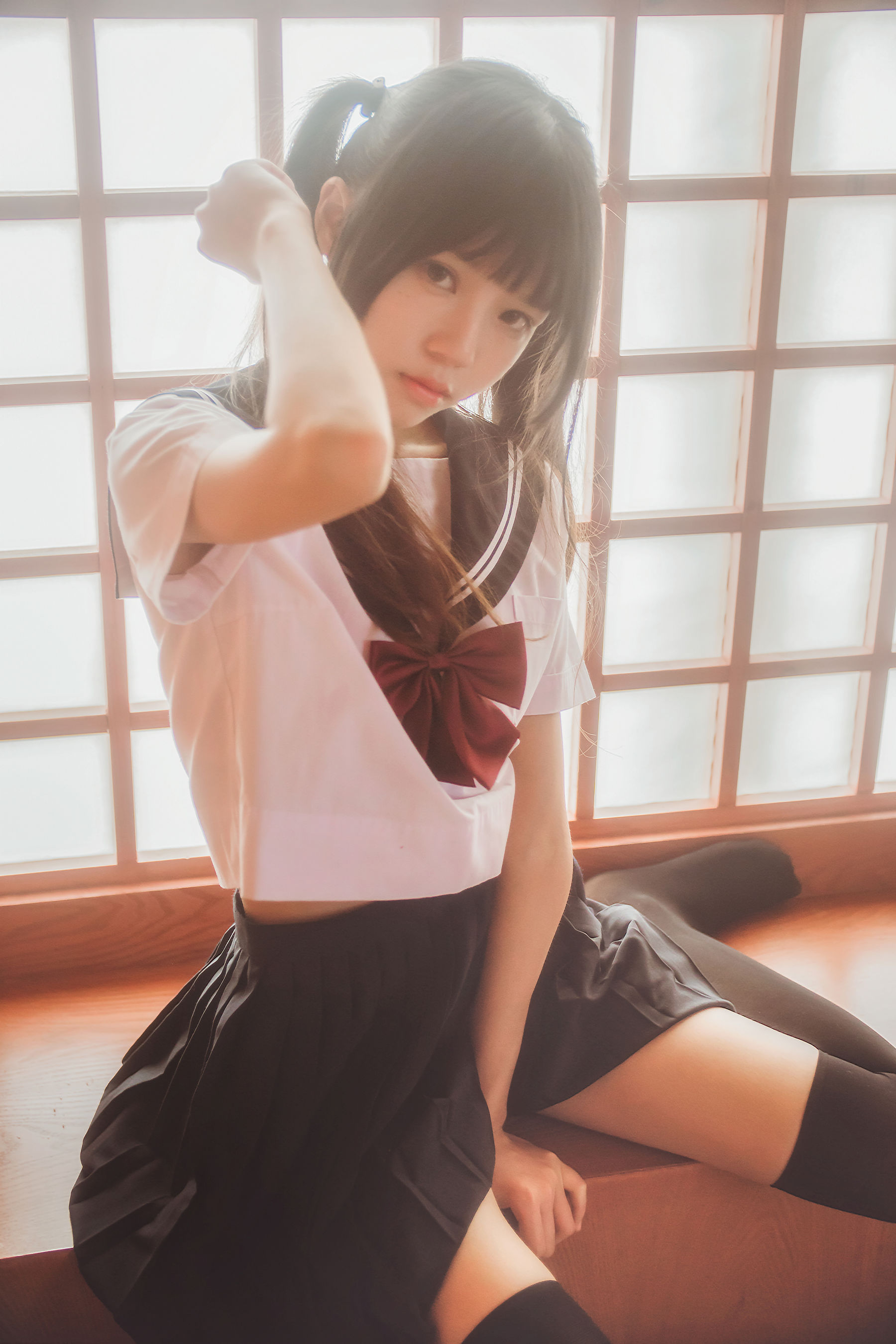 桜桃喵《小背心换水手服》