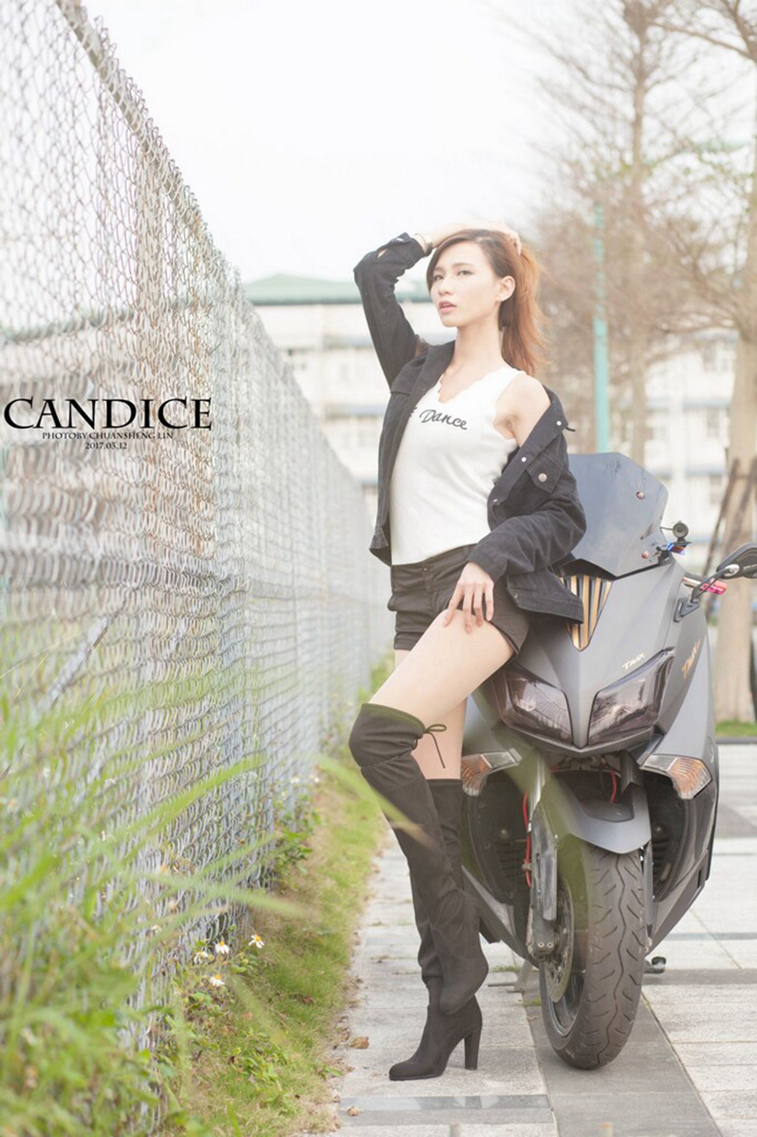 [台湾女神]  蔡译心Candice - 摩托机车时尚女郎