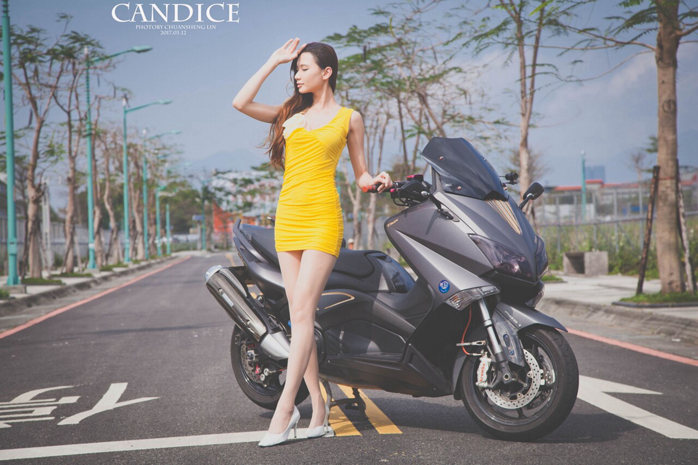 [台湾女神]  蔡译心Candice - 摩托机车时尚女郎