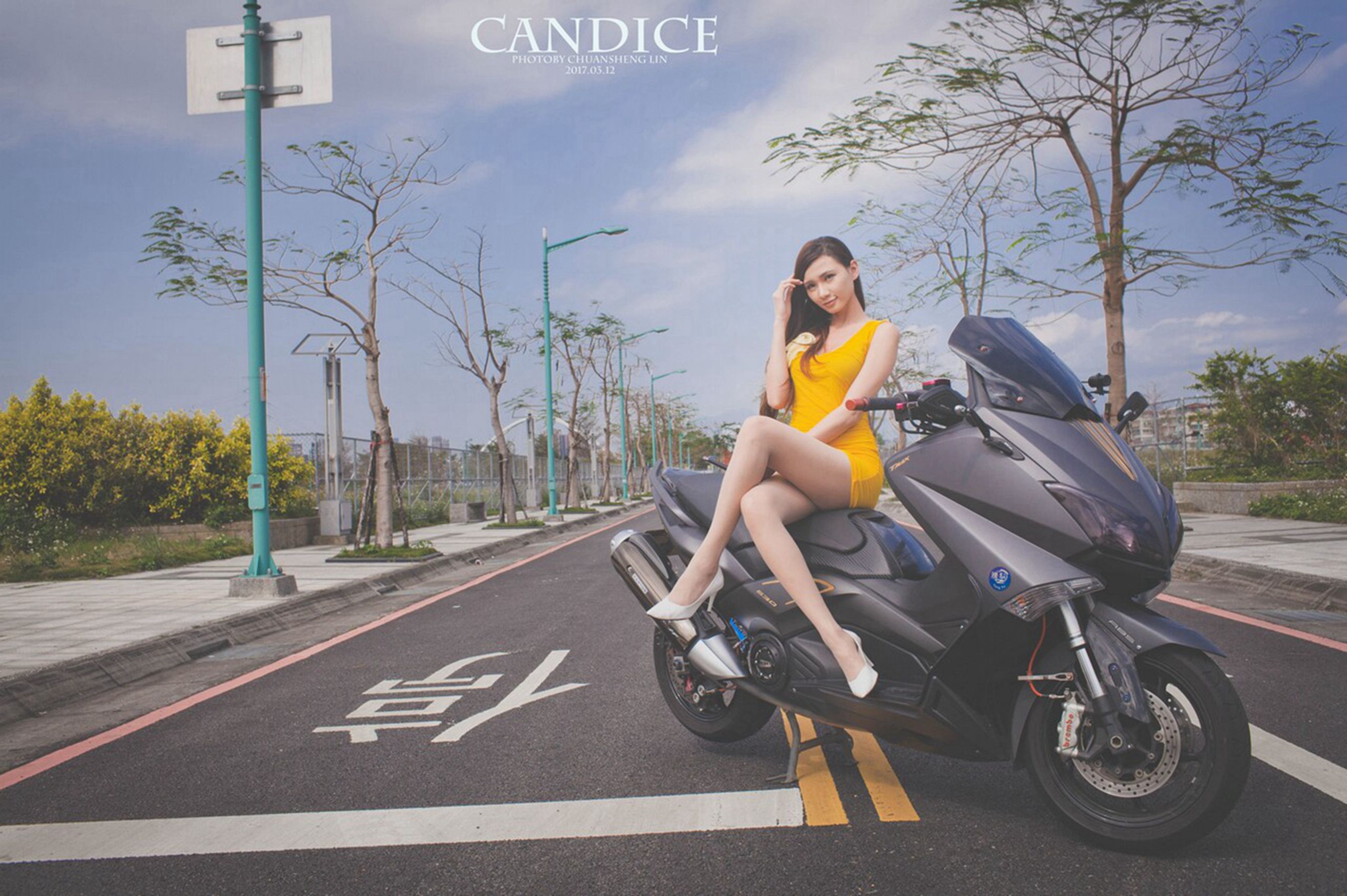 [台湾女神]  蔡译心Candice - 摩托机车时尚女郎