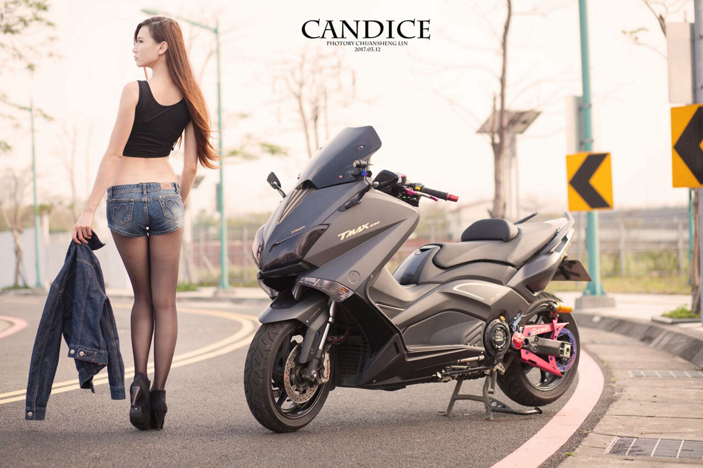 [台湾女神]  蔡译心Candice - 摩托机车时尚女郎