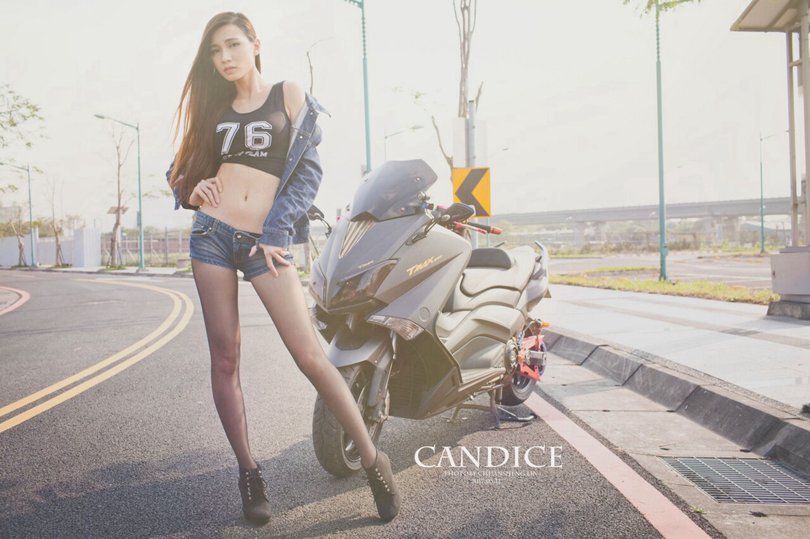 [台湾女神]  蔡译心Candice - 摩托机车时尚女郎