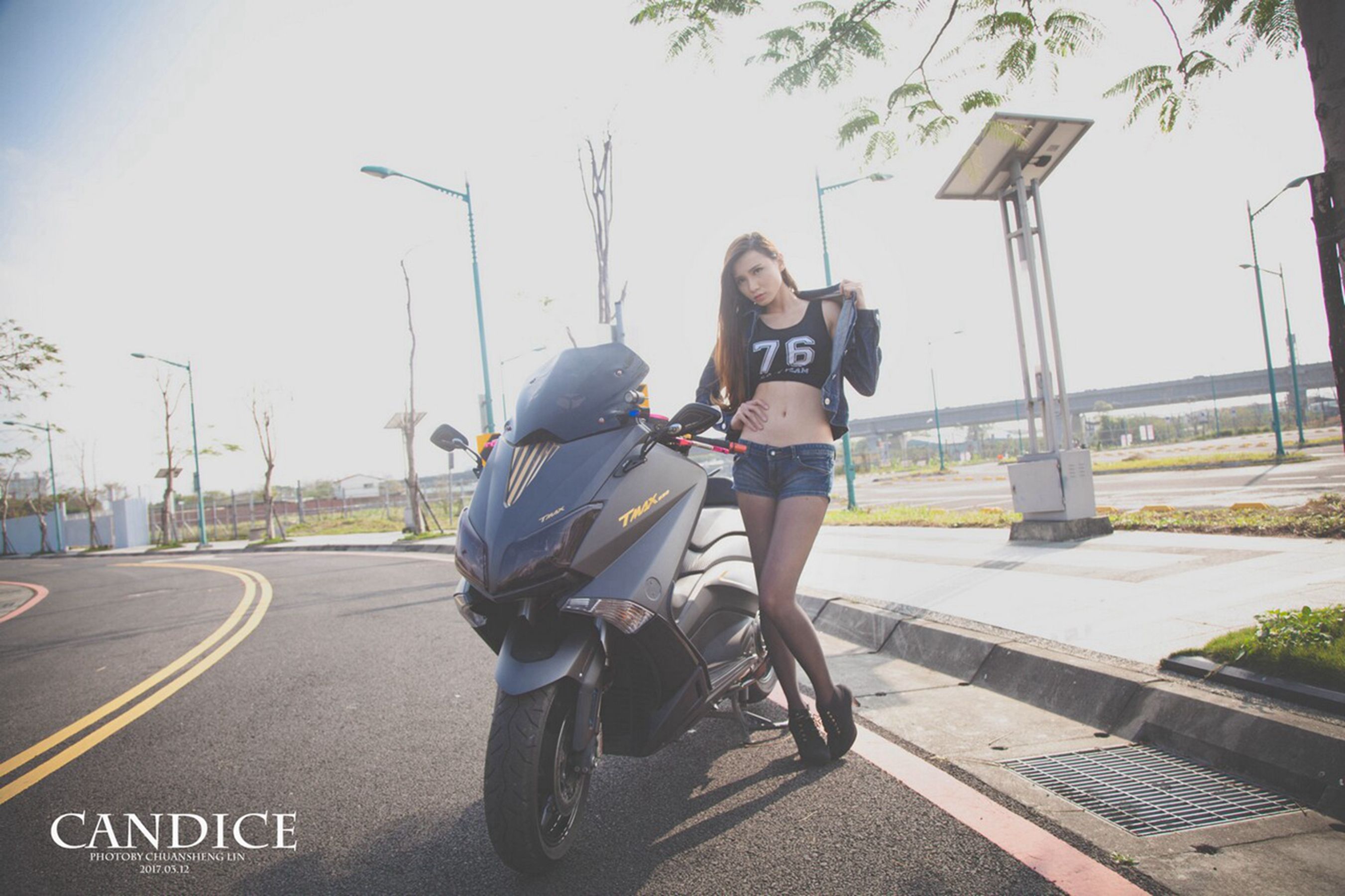 [台湾女神]  蔡译心Candice - 摩托机车时尚女郎