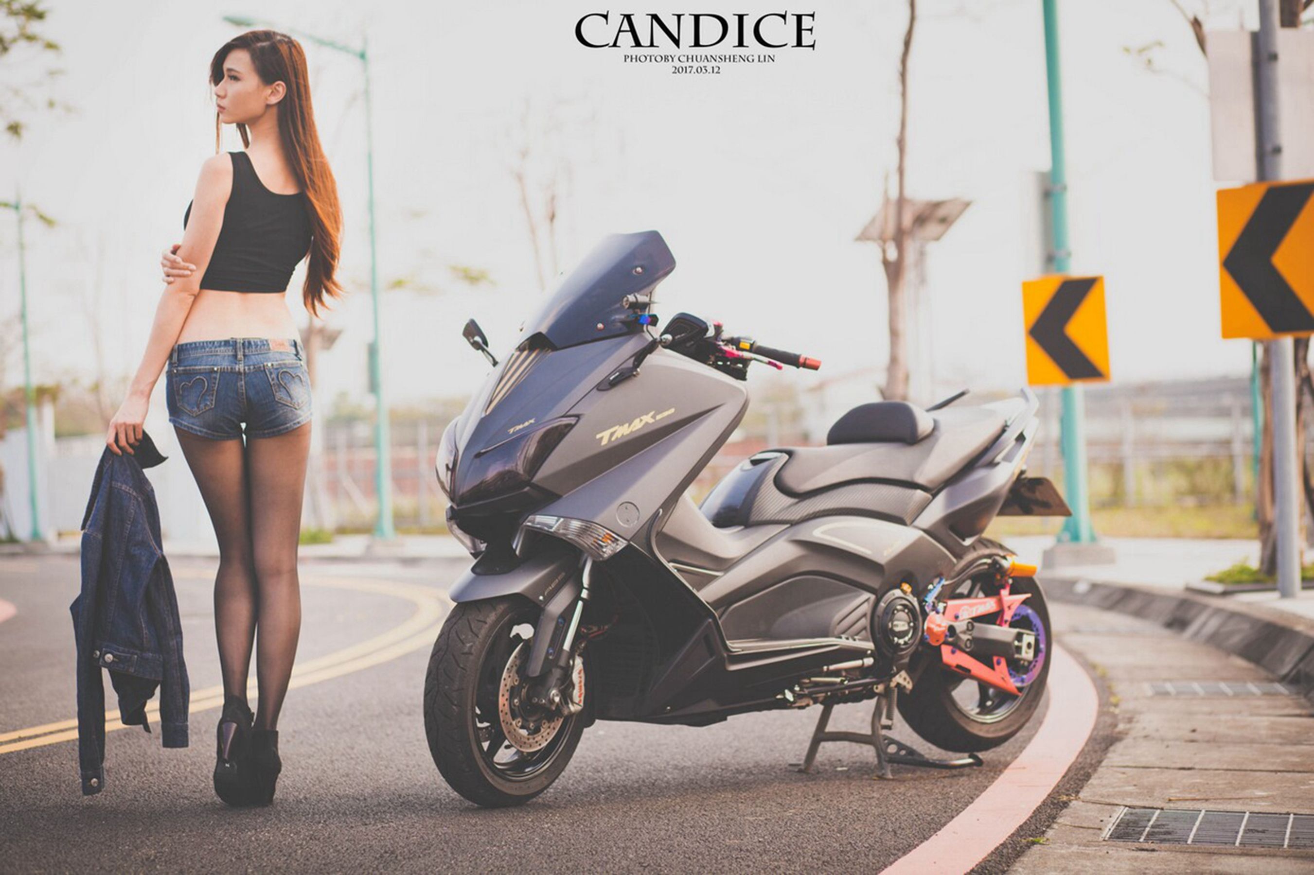 [台湾女神]  蔡译心Candice - 摩托机车时尚女郎