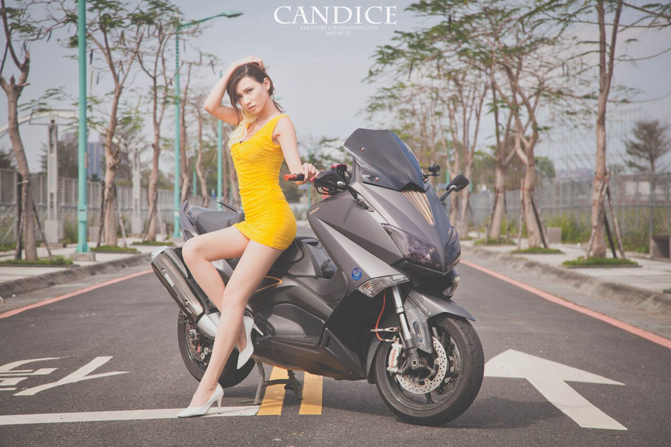 [台湾女神]  蔡译心Candice - 摩托机车时尚女郎