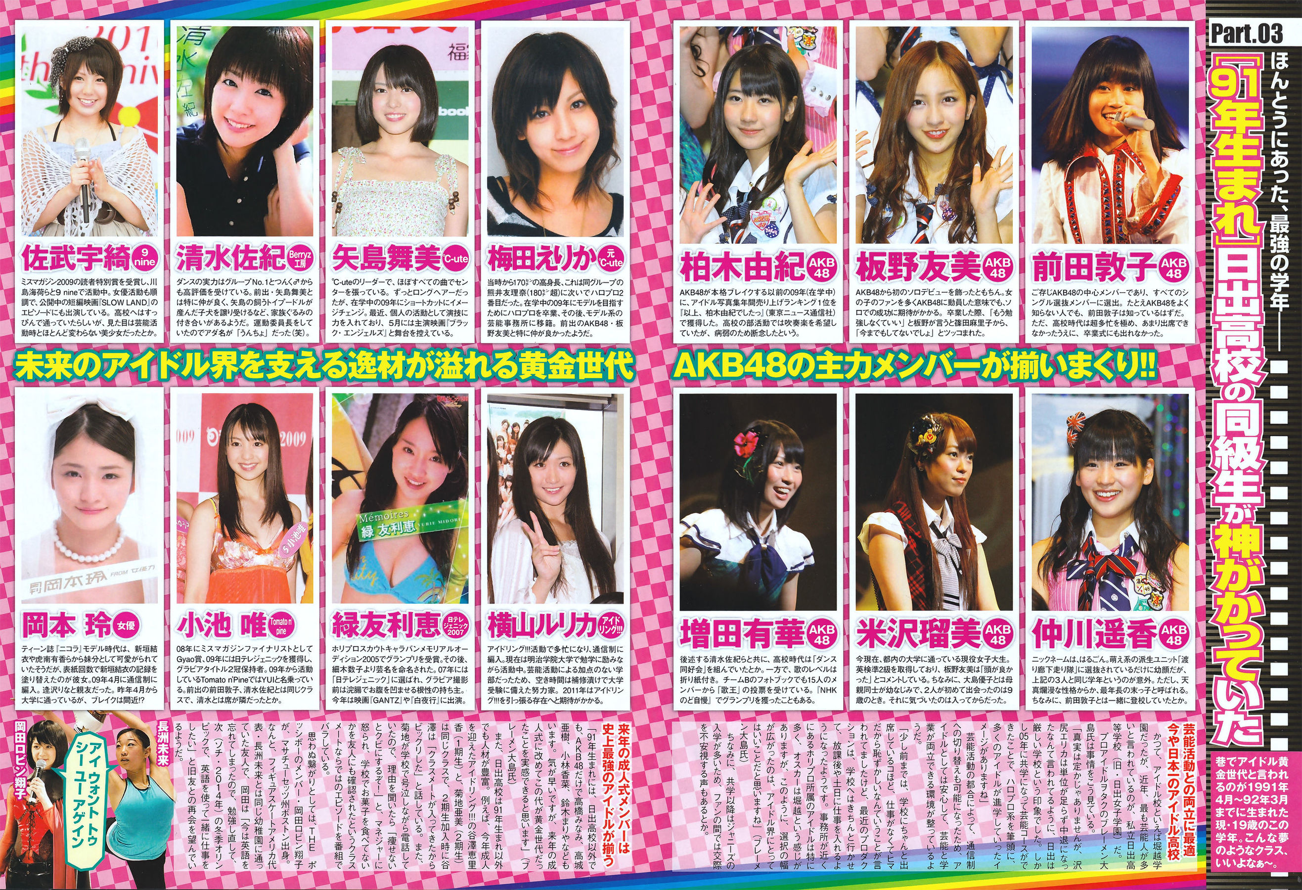[ENTAME] 2011.03 北原里英 三宅ひとみ 尾島知佳 山本梓 吉木りさ 原幹恵 秋山莉奈