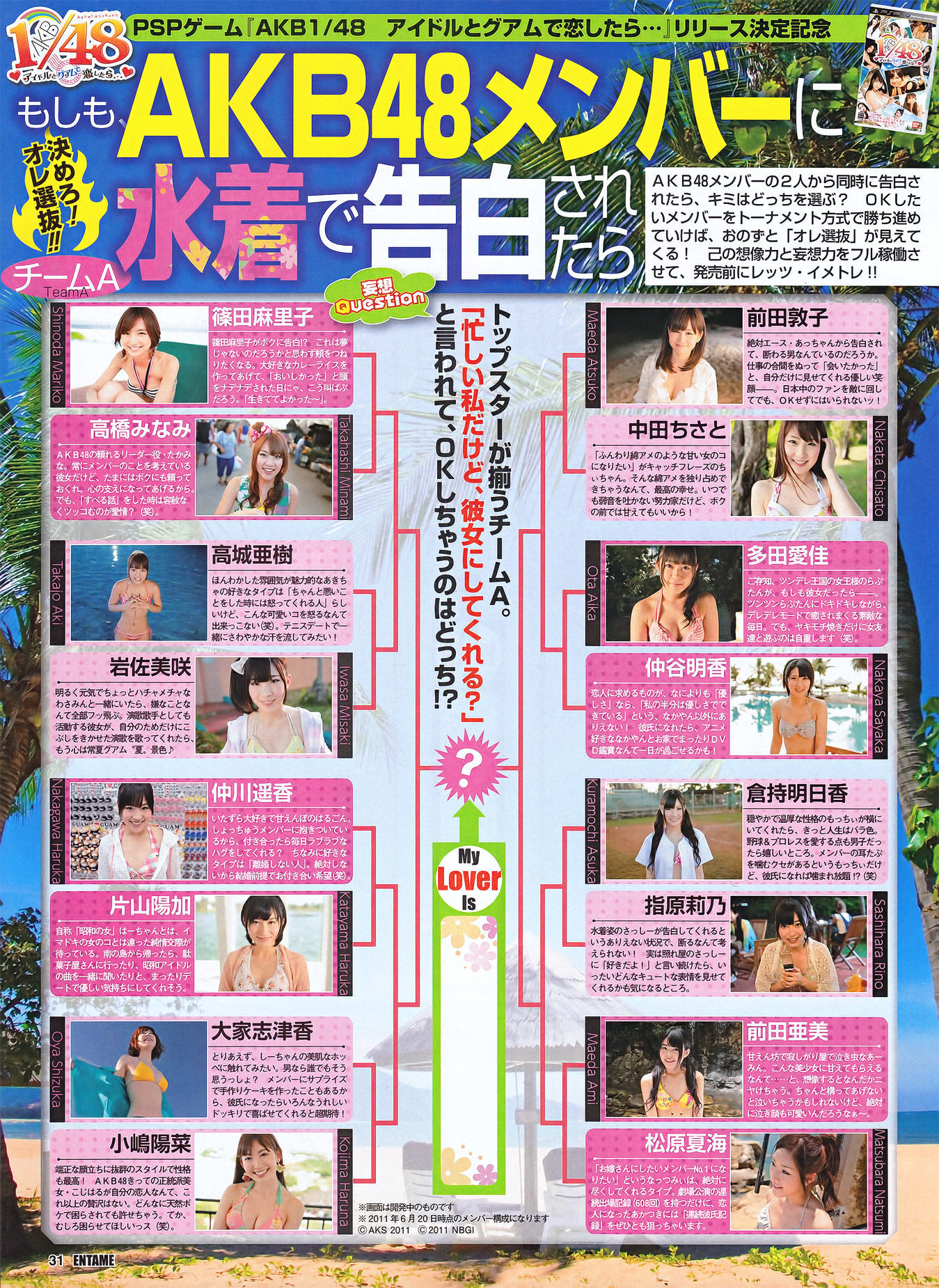 [ENTAME] 2011.10 峯岸みなみ 佐山彩香 杉原杏璃 吉木りさ 山本梓 青島あきな