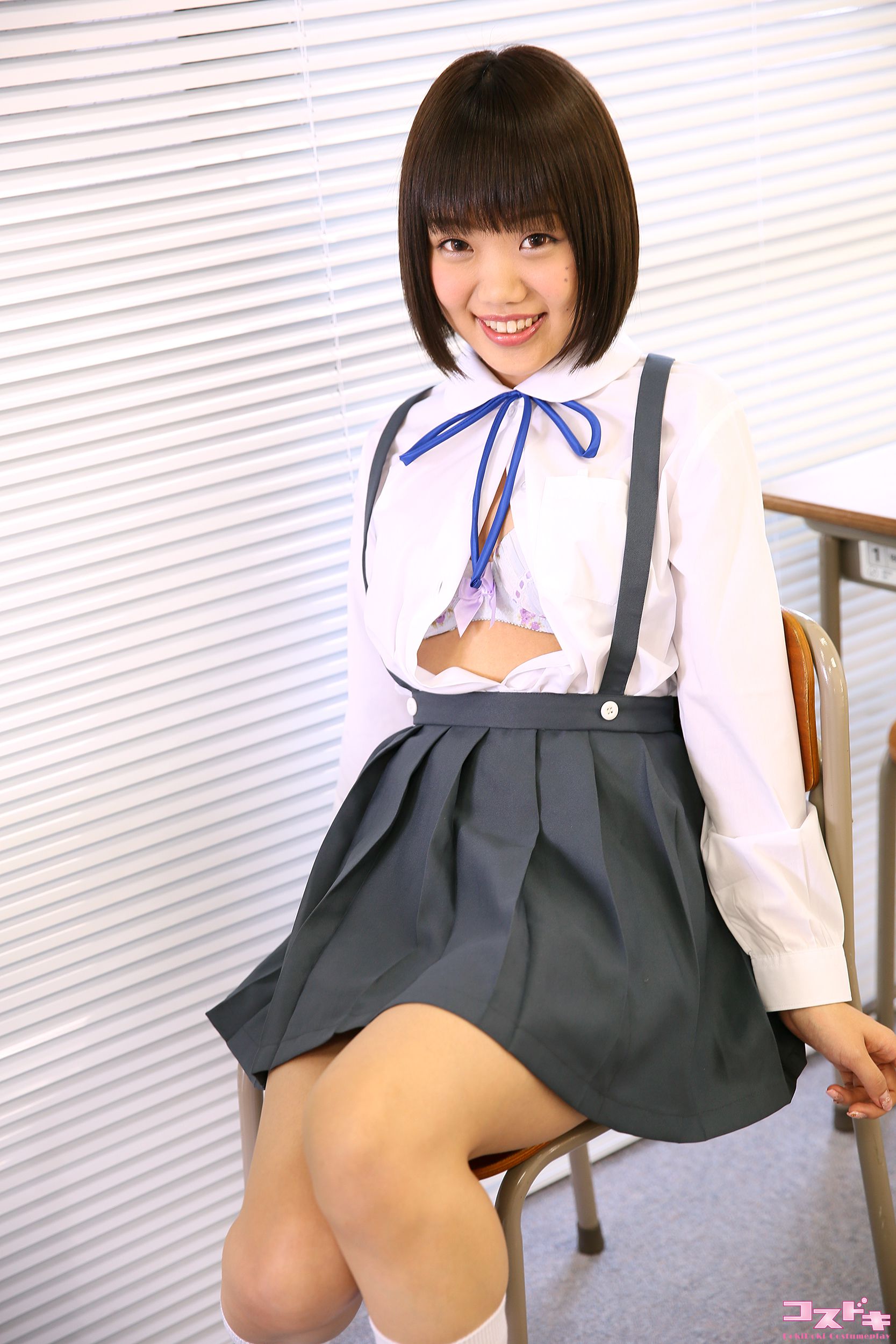 [Cosdoki] Himawari Natsuno 夏乃ひまわり natsunohimawari_pic_seifukususpender1