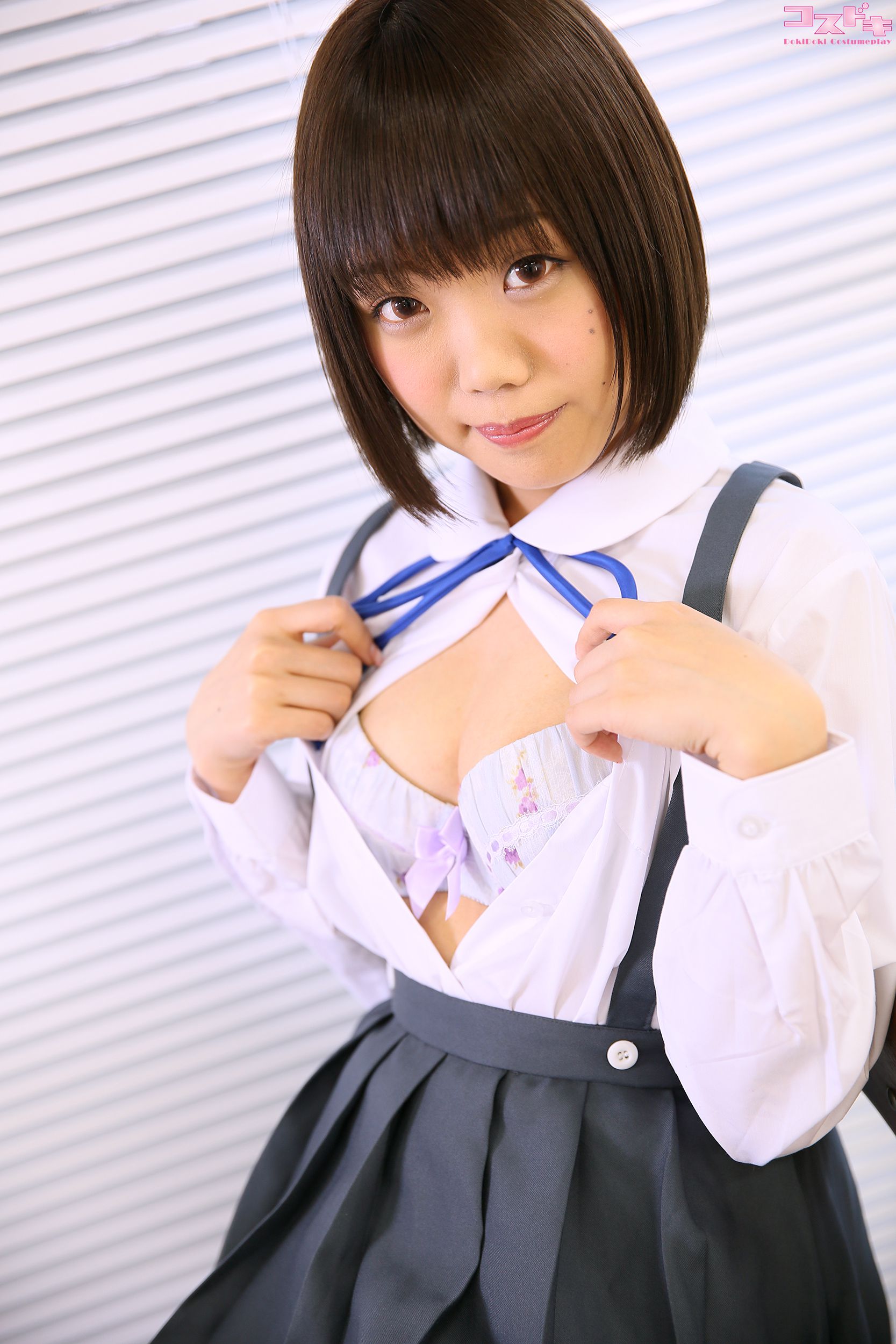[Cosdoki] Himawari Natsuno 夏乃ひまわり natsunohimawari_pic_seifukususpender1