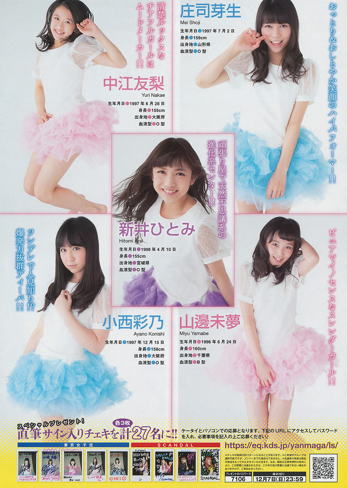 [Young Magazine] 2015年No.01 橋本環奈 SCANDAL 東京女子流