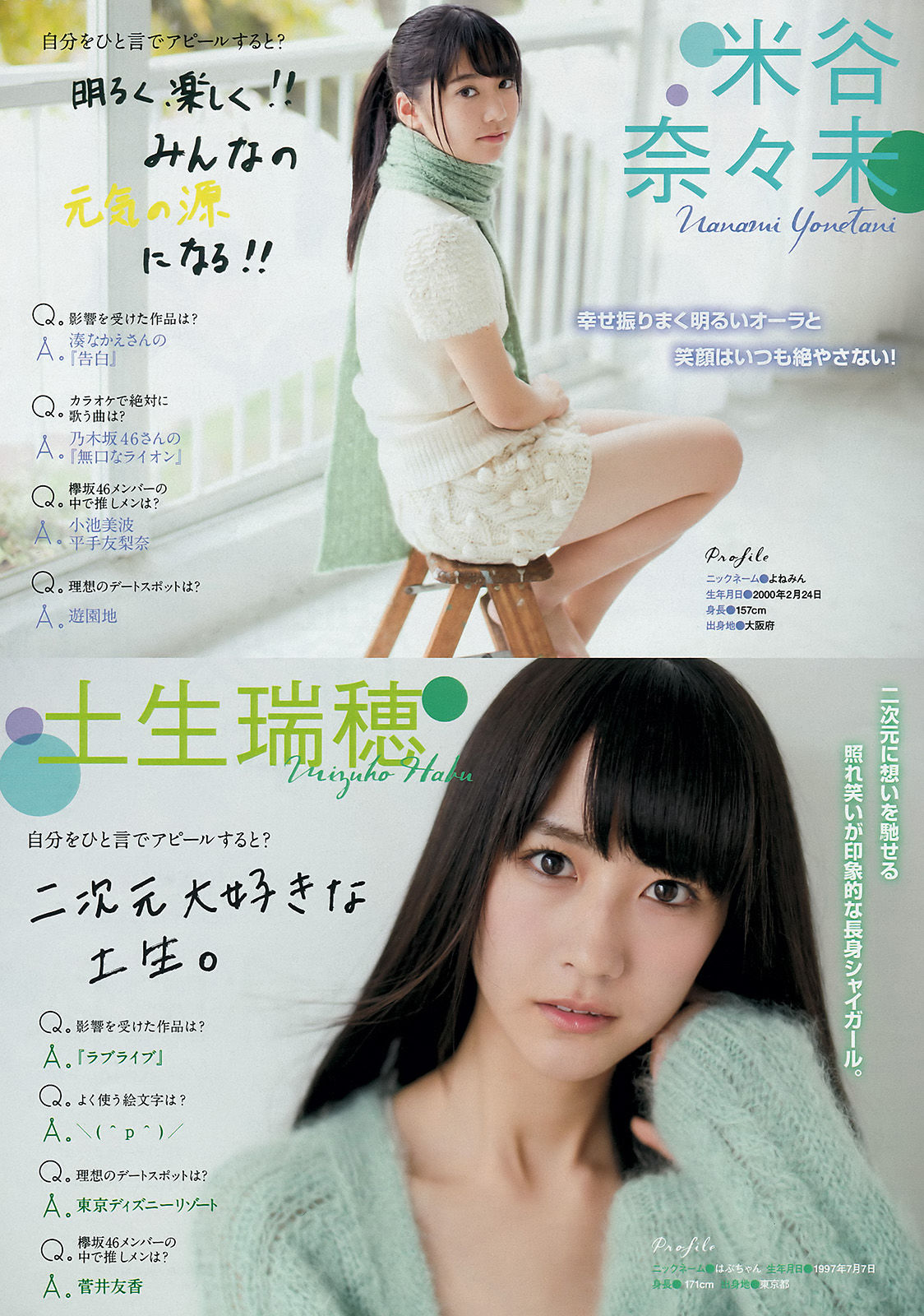 [Young Magazine] 2016年No.08 峯岸みなみ 欅坂46