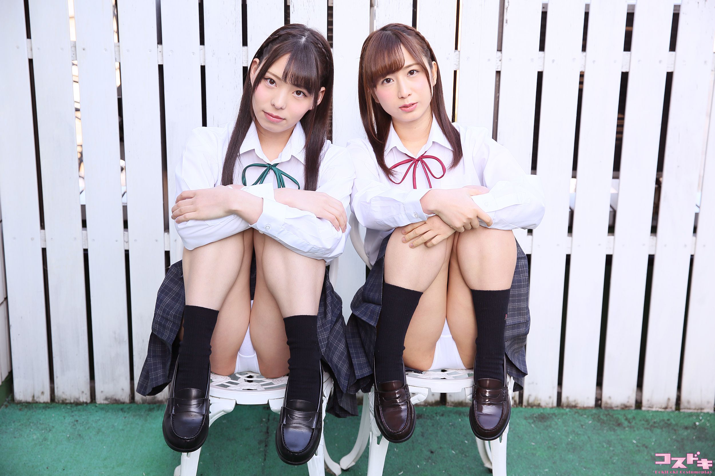 [Cosdoki] Sora Izumi 泉水蒼空2 & Chiaki Narumi 鳴海千秋2 izuminarumi_pic_seifuku1
