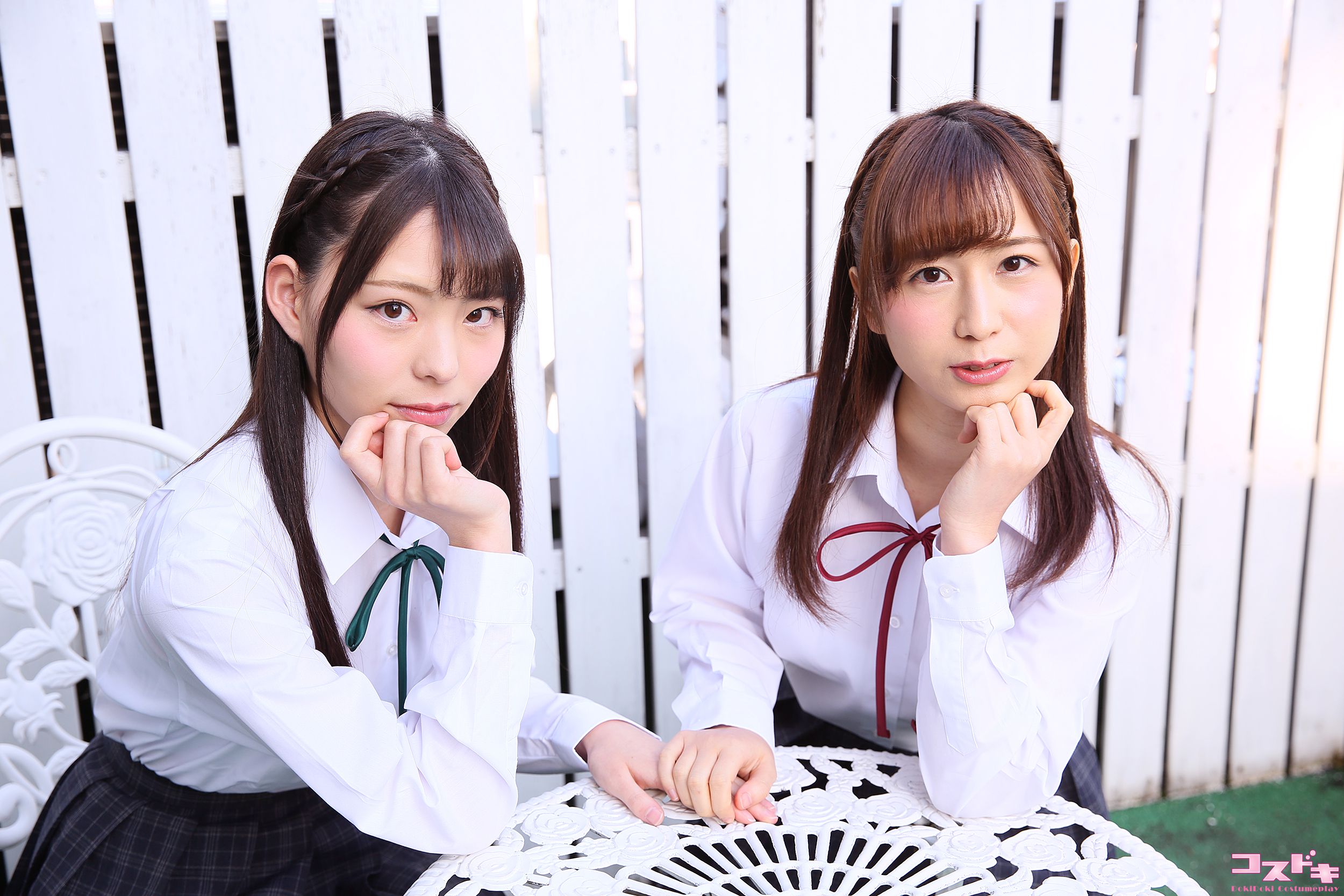 [Cosdoki] Sora Izumi 泉水蒼空2 & Chiaki Narumi 鳴海千秋2 izuminarumi_pic_seifuku1