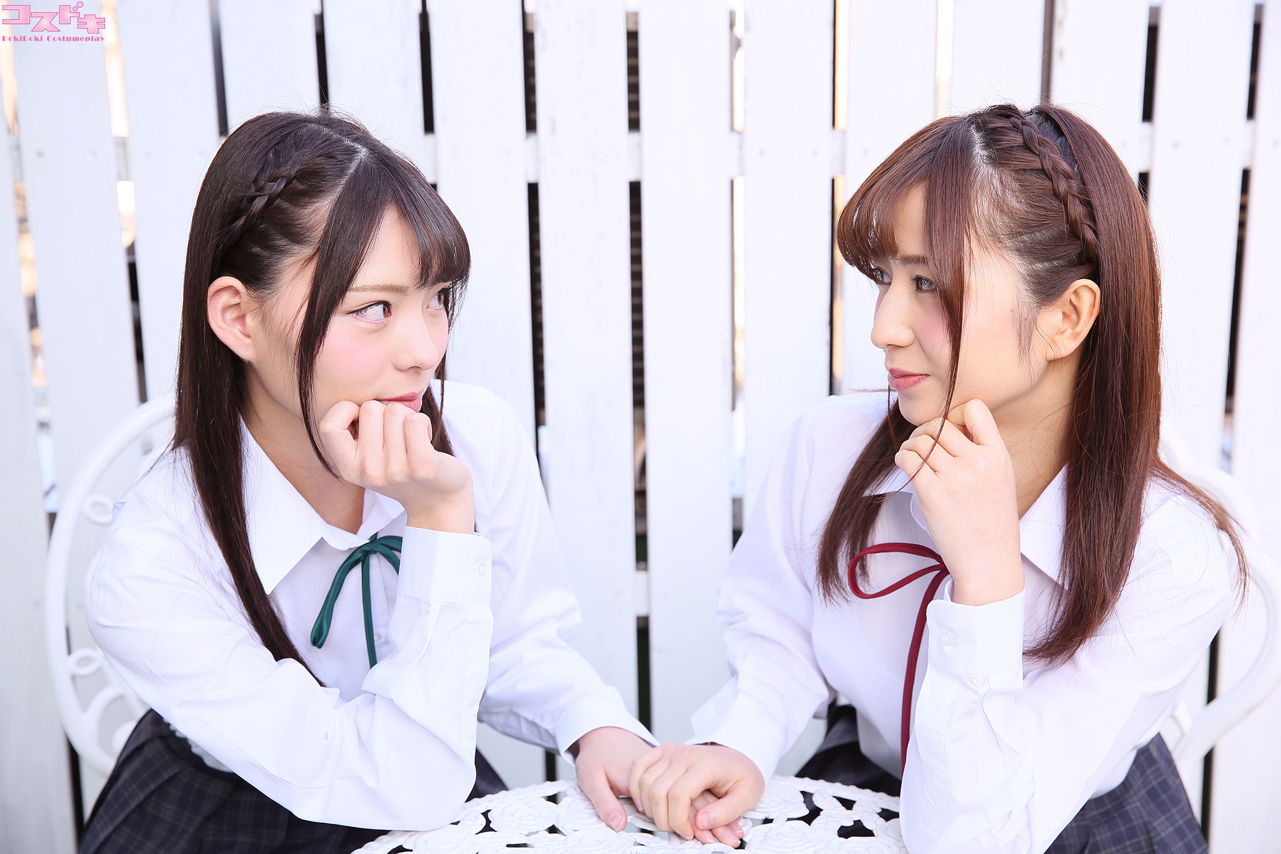 [Cosdoki] Sora Izumi 泉水蒼空2 & Chiaki Narumi 鳴海千秋2 izuminarumi_pic_seifuku1
