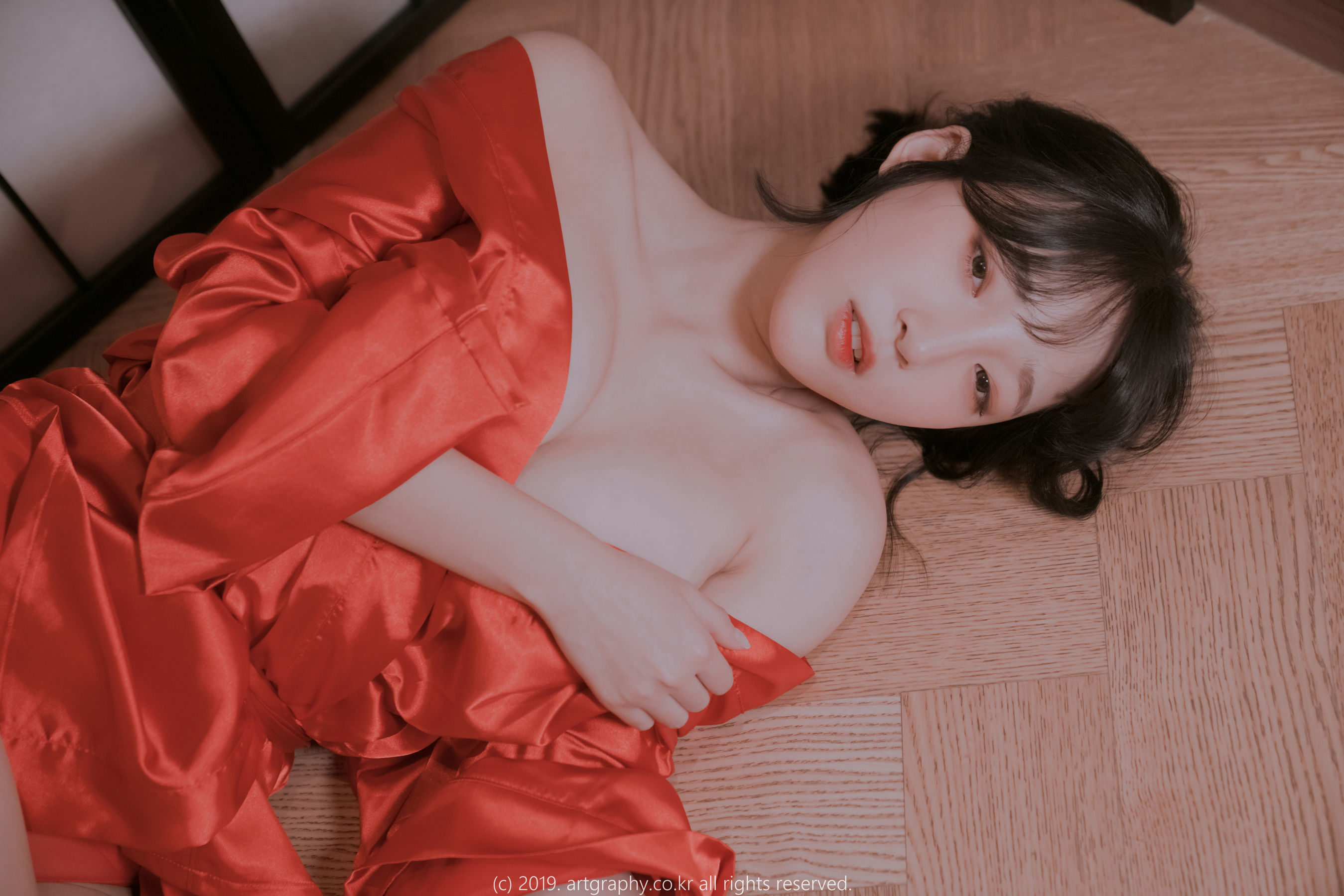 [ARTGRAVIA] VOL.069 巨乳少女姜仁卿 - 透视睡衣+古典红色睡袍
