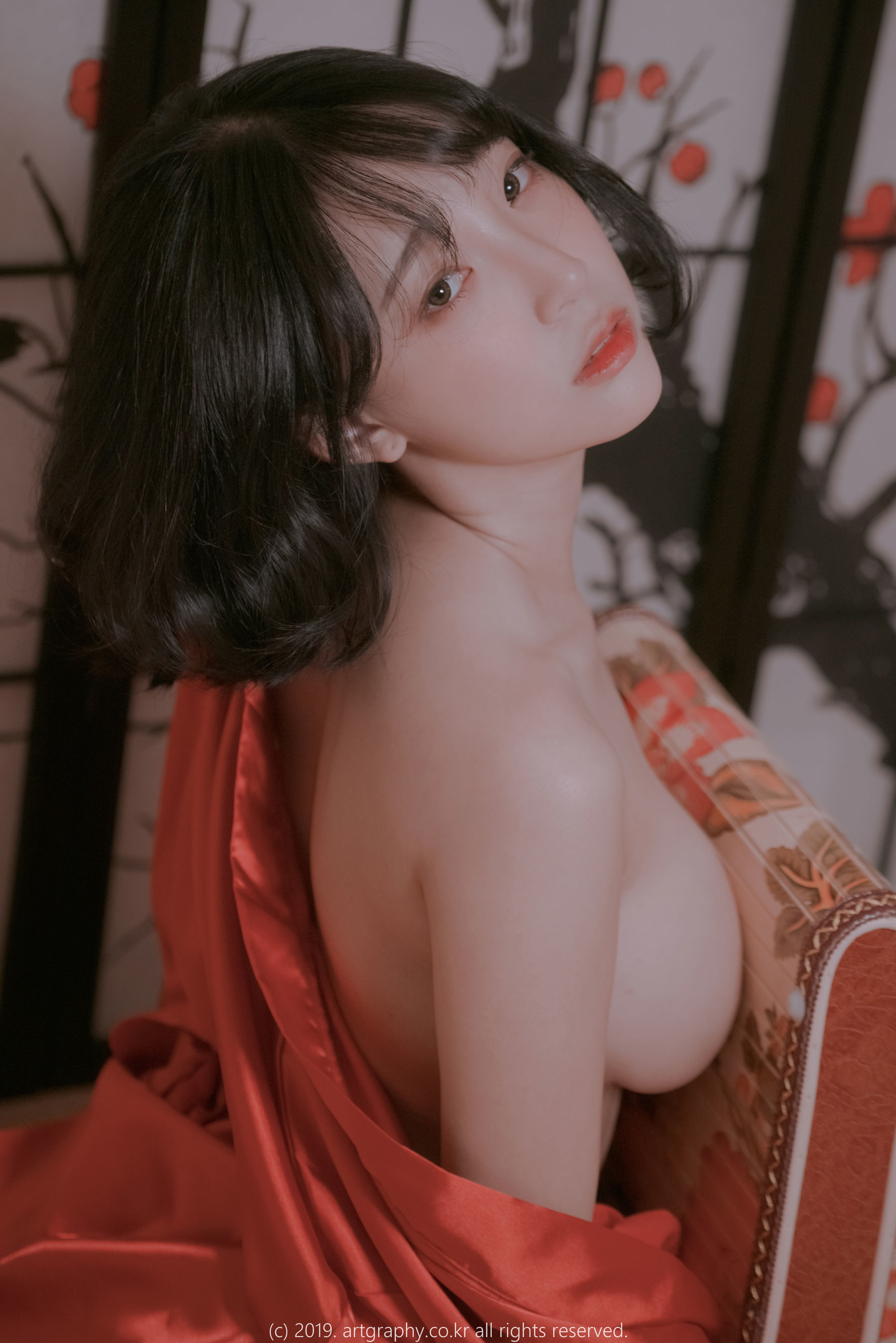 [ARTGRAVIA] VOL.069 巨乳少女姜仁卿 - 透视睡衣+古典红色睡袍