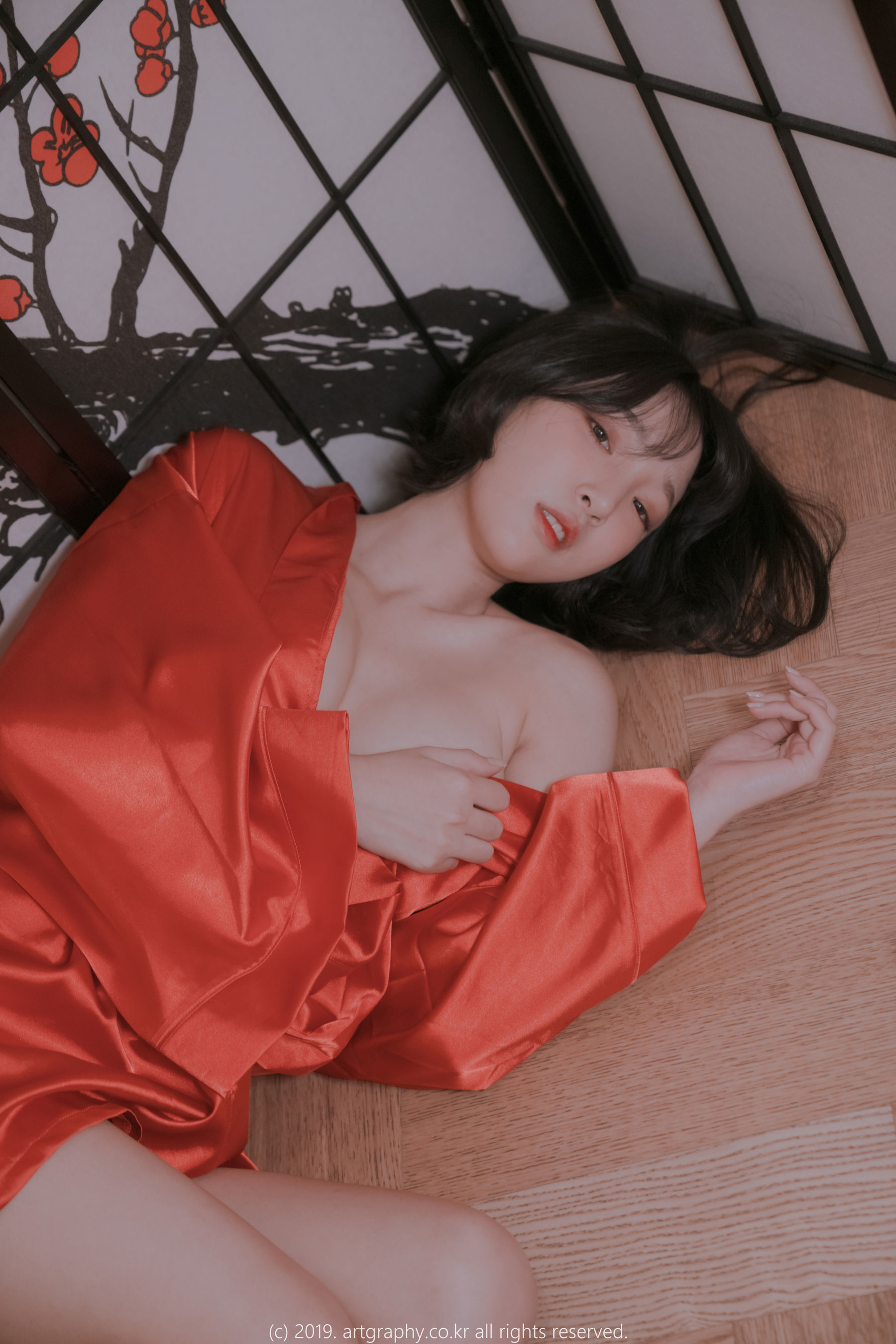 [ARTGRAVIA] VOL.069 巨乳少女姜仁卿 - 透视睡衣+古典红色睡袍