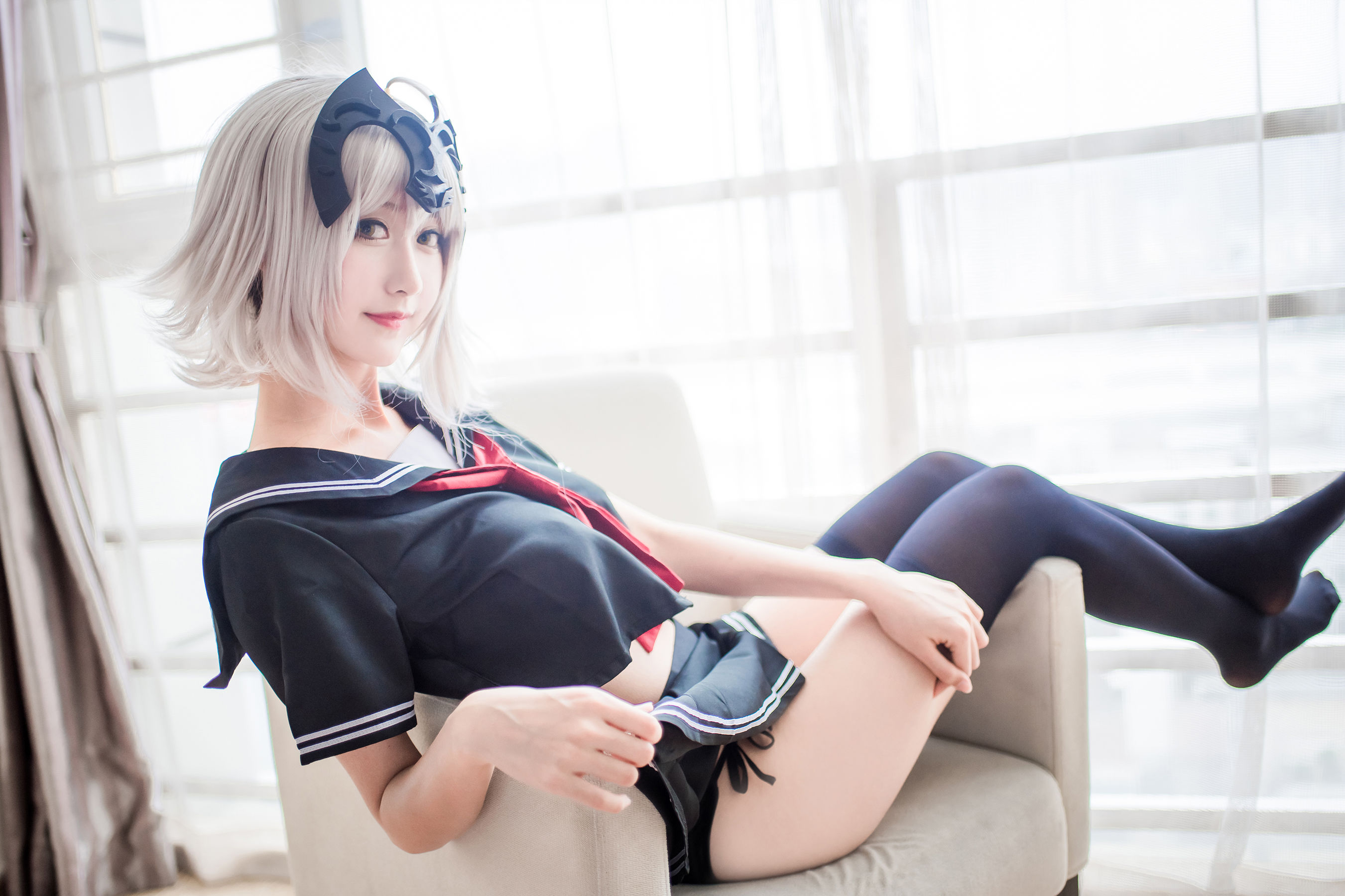 [萝莉COS] 木绵绵OwO - 贞德（黑）