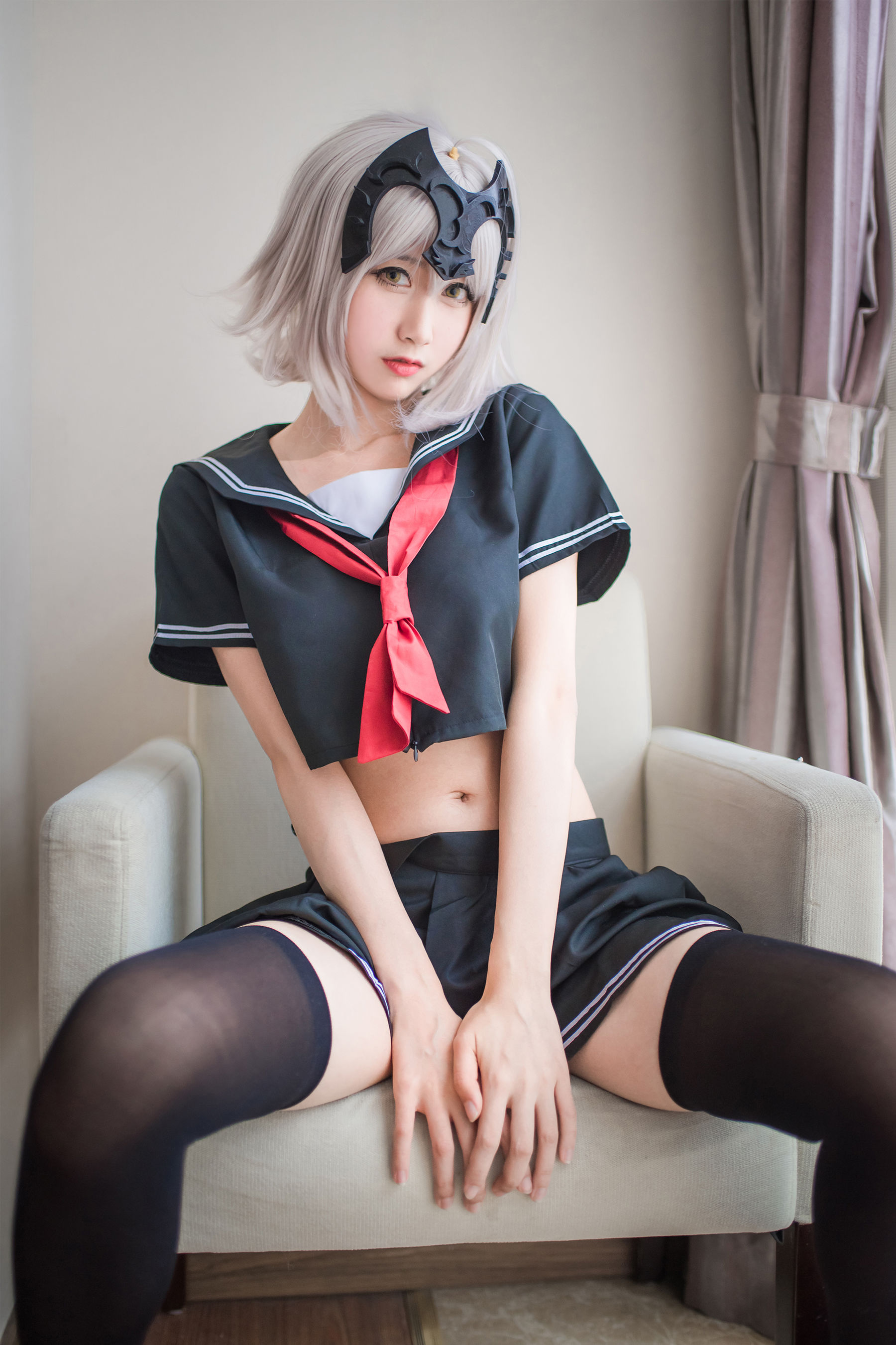 [萝莉COS] 木绵绵OwO - 贞德（黑）