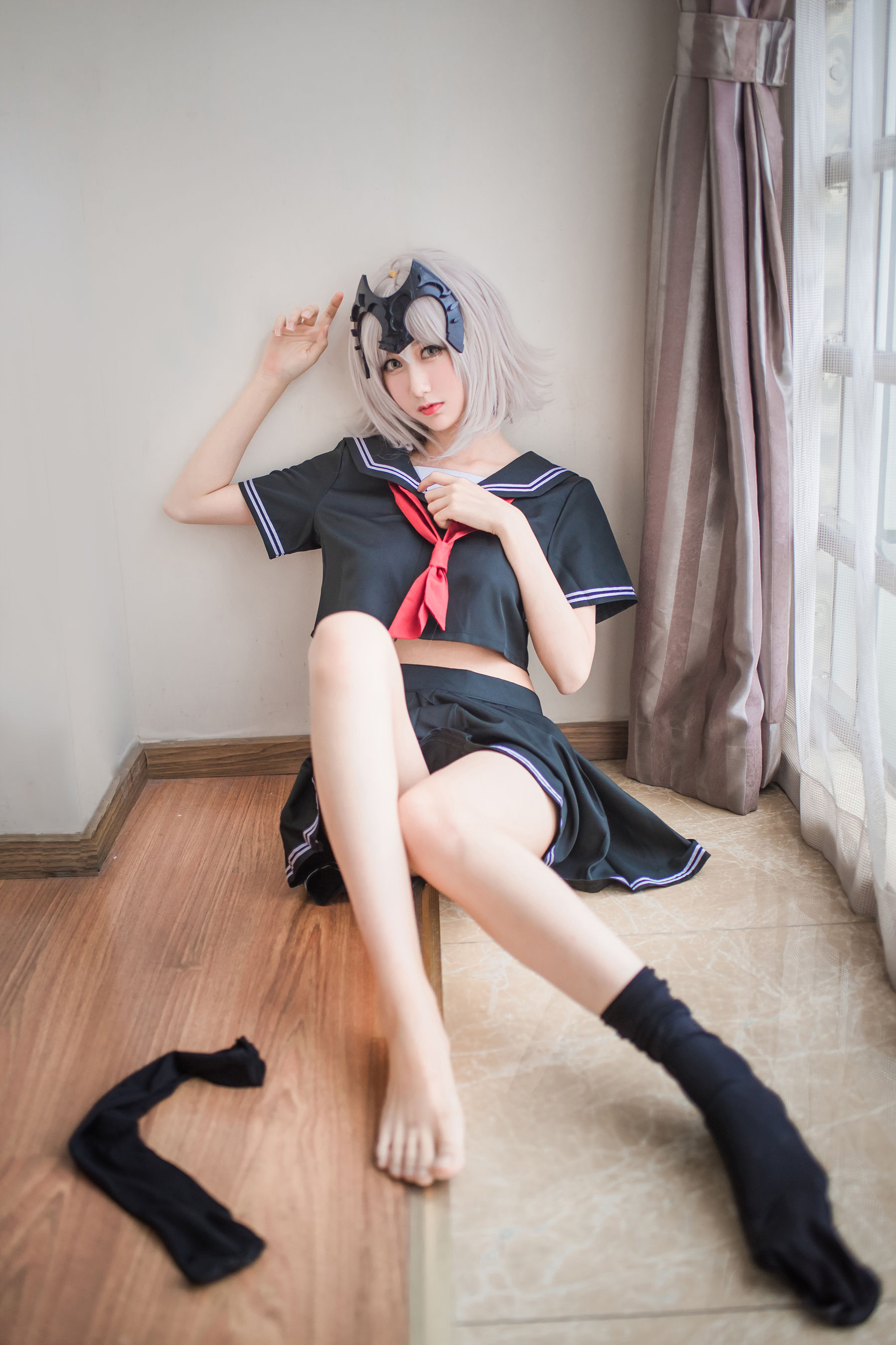[萝莉COS] 木绵绵OwO - 贞德（黑）