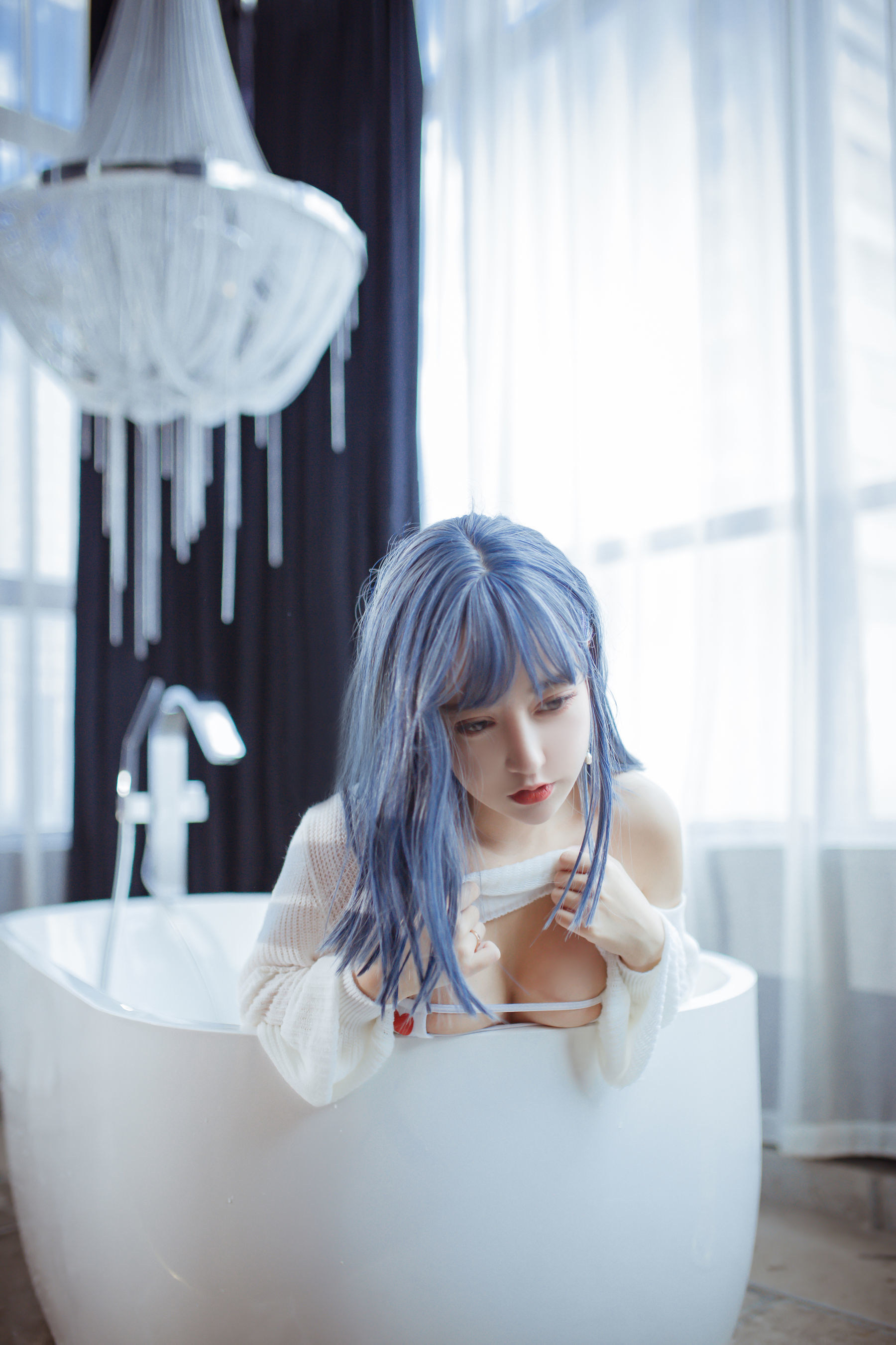 [萝莉COS] 斗鱼米线线sama - 浴缸