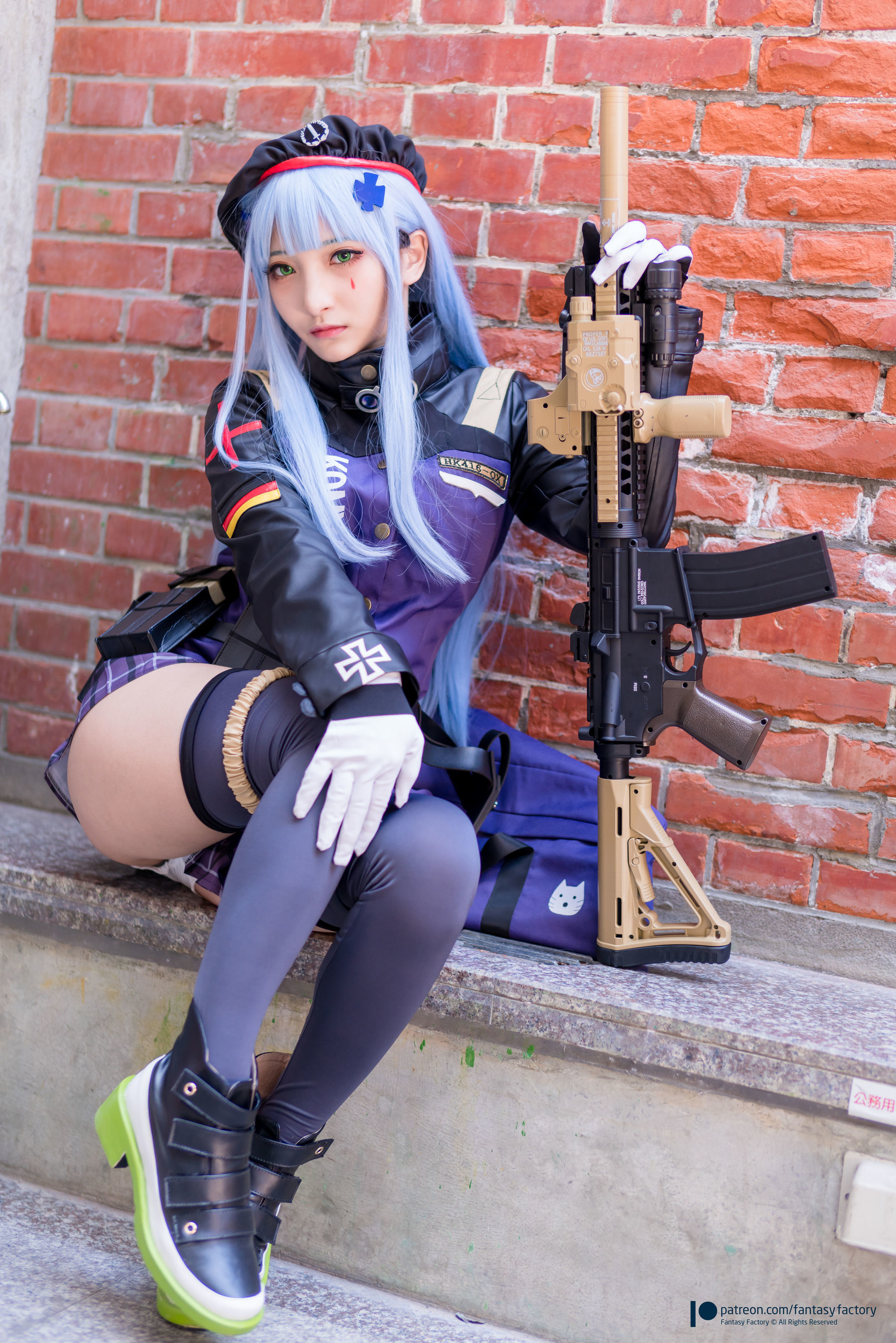 [Fantasy Factory] 小丁Cosplay - 魔女 浴池 黑丝
