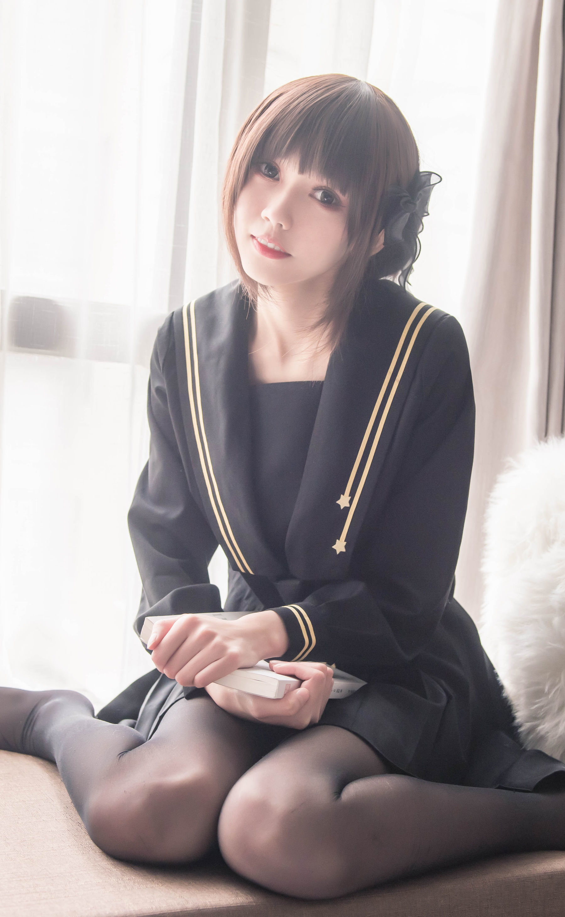 [萝莉COS] 小妖精你的负卿 - 窗台制服