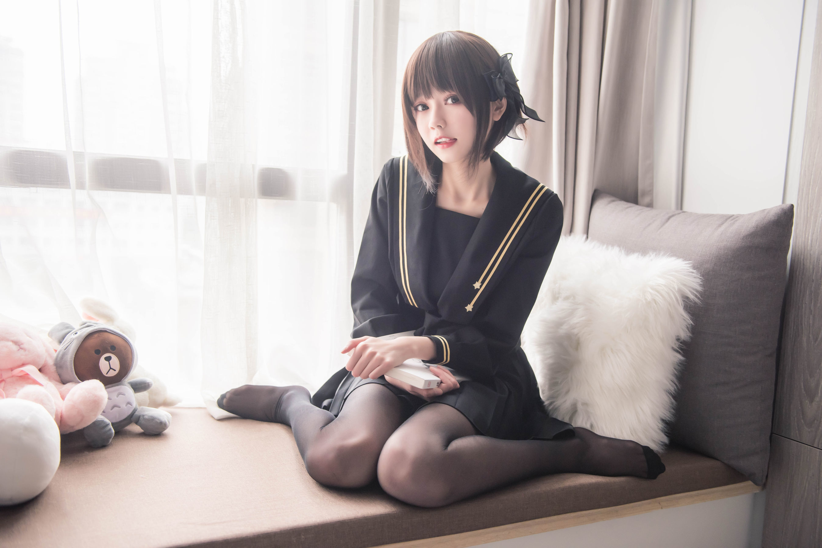 [萝莉COS] 小妖精你的负卿 - 窗台制服