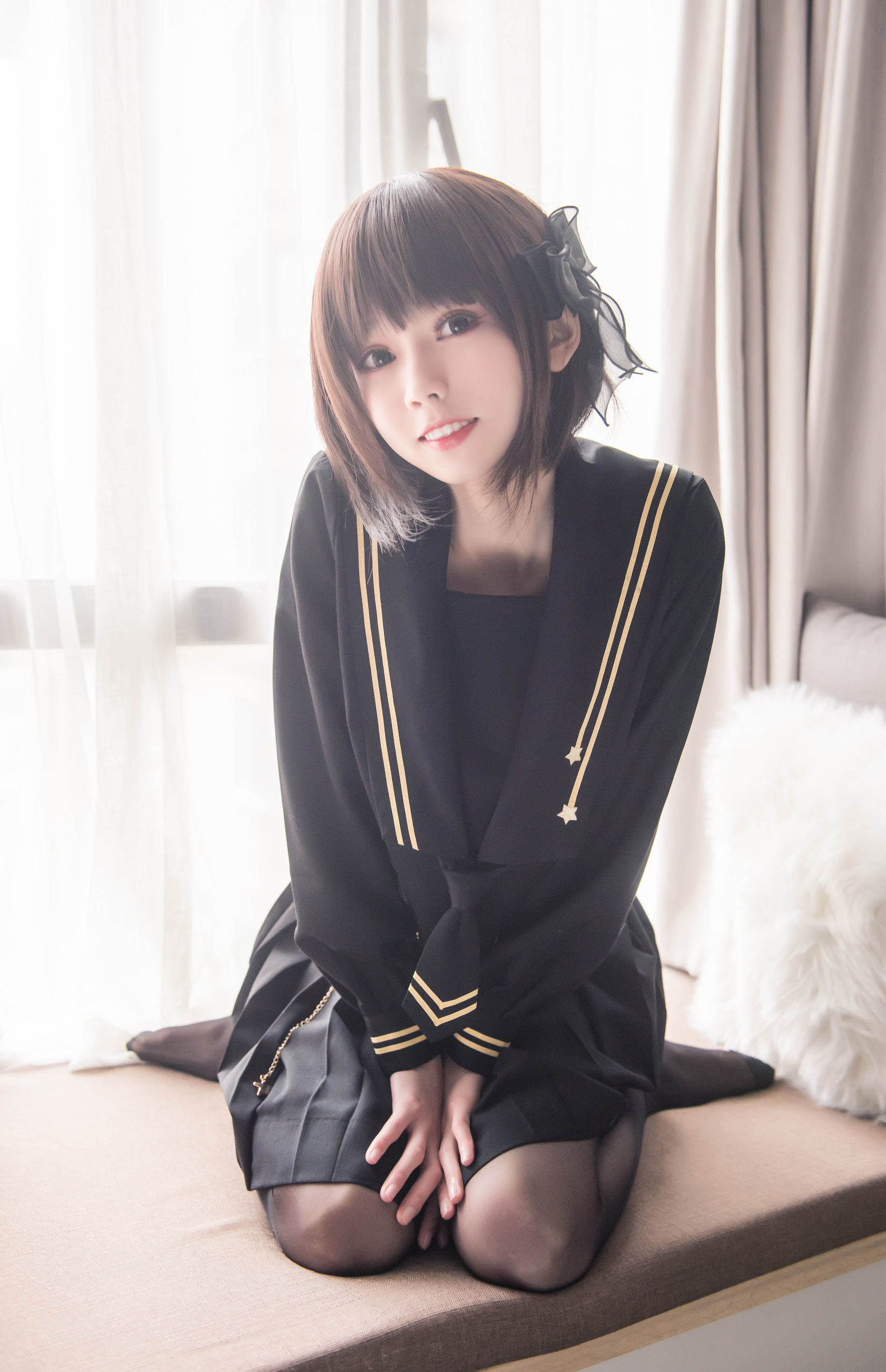[萝莉COS] 小妖精你的负卿 - 窗台制服
