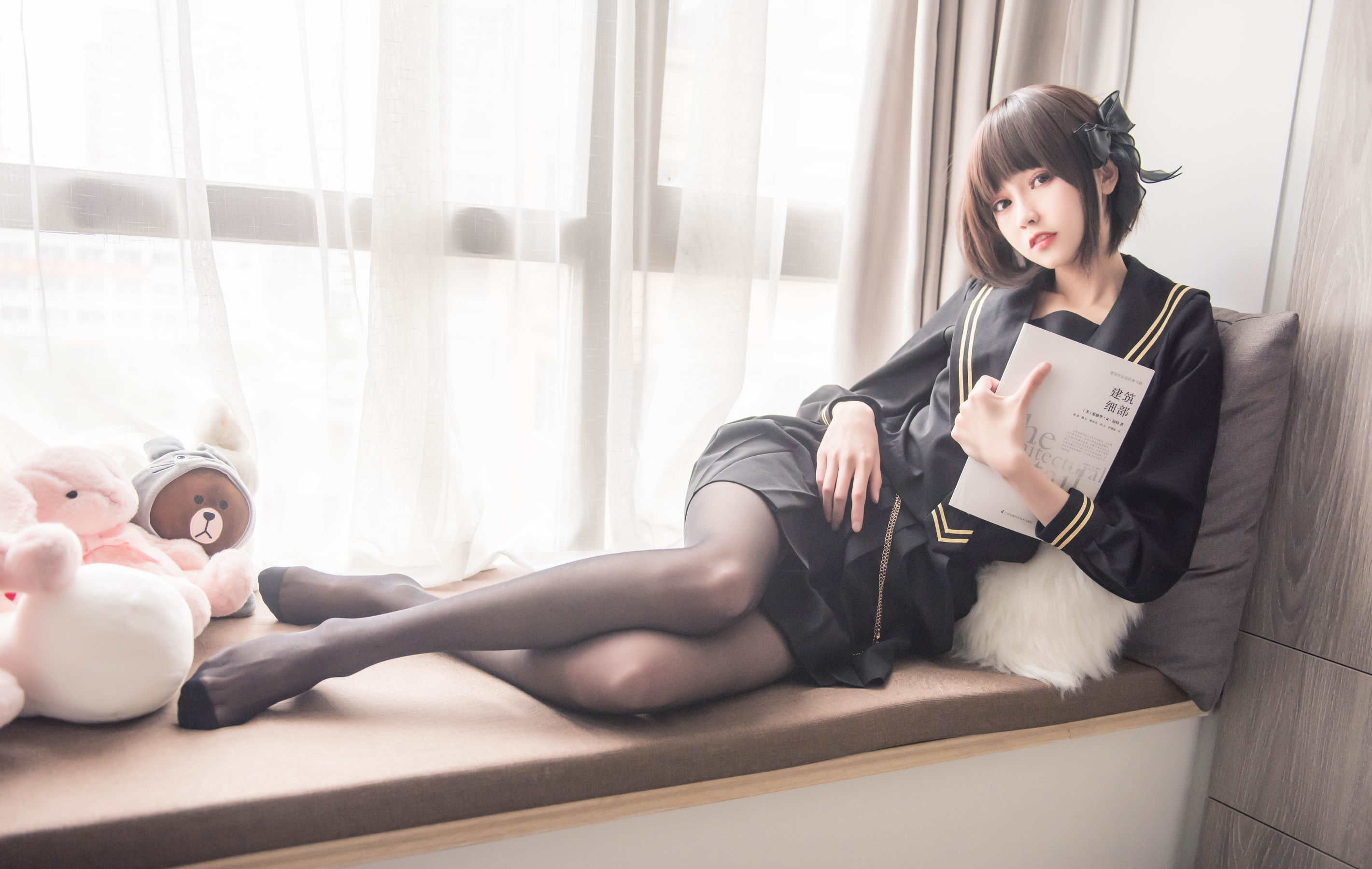 [萝莉COS] 小妖精你的负卿 - 窗台制服
