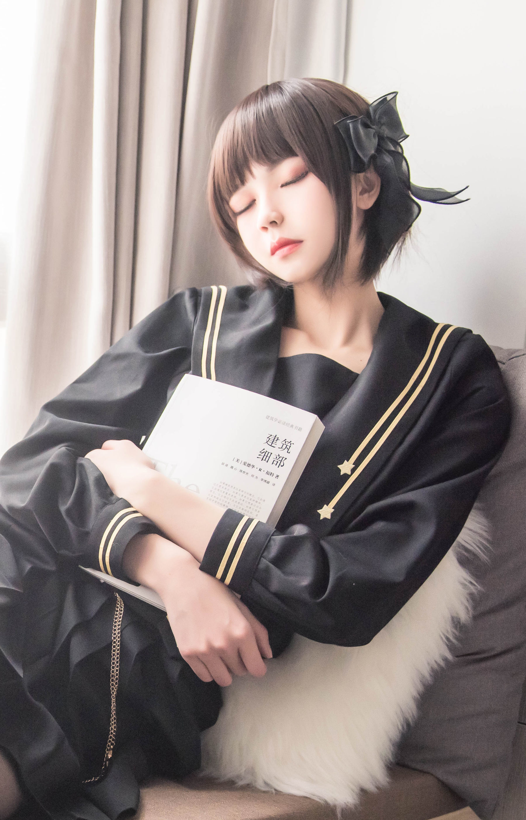 [萝莉COS] 小妖精你的负卿 - 窗台制服