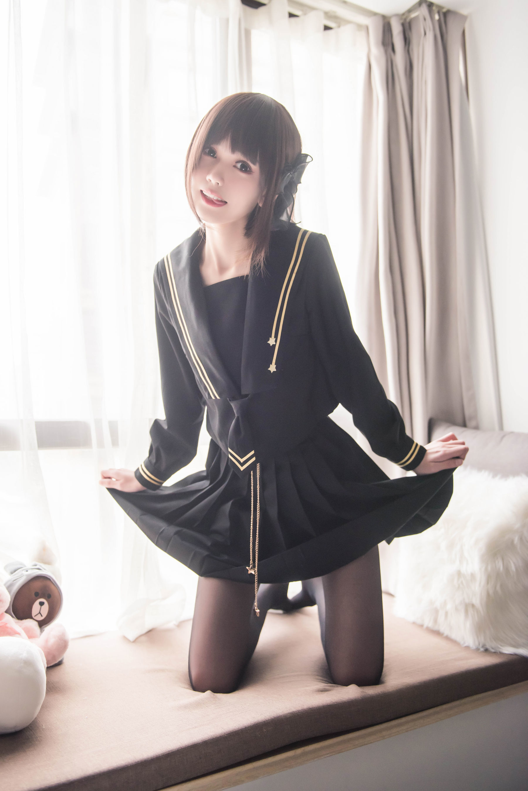 [萝莉COS] 小妖精你的负卿 - 窗台制服