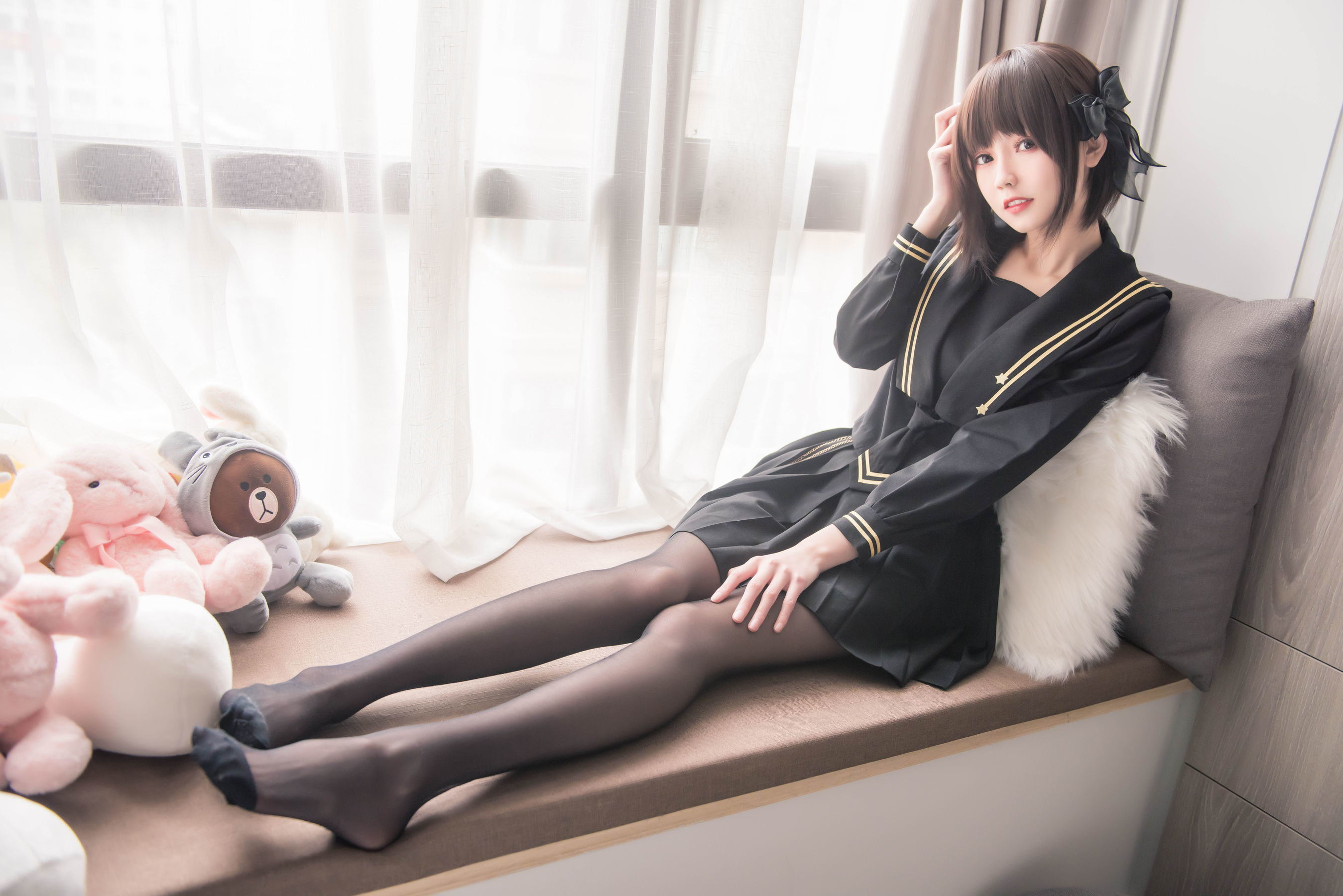 [萝莉COS] 小妖精你的负卿 - 窗台制服