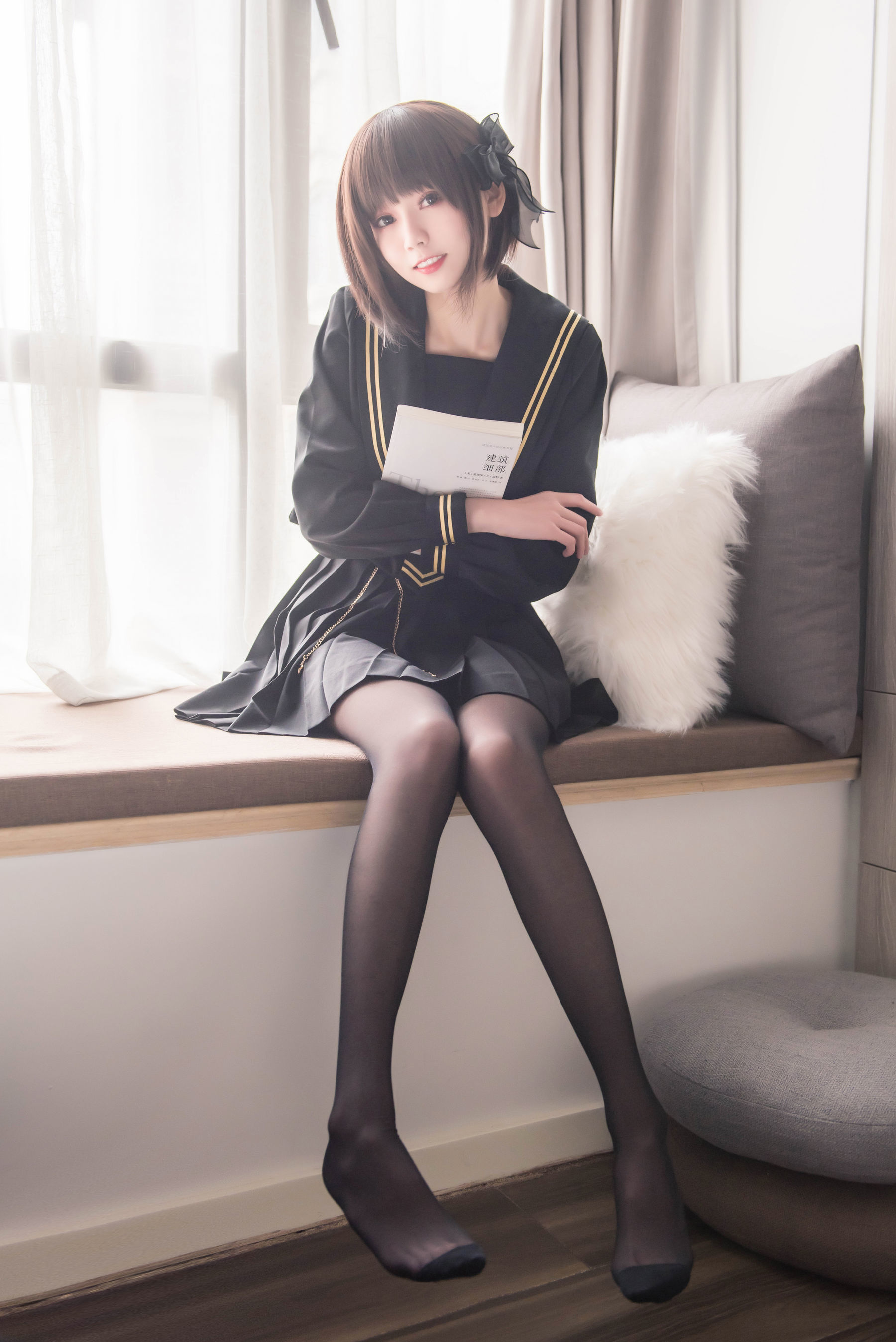 [萝莉COS] 小妖精你的负卿 - 窗台制服