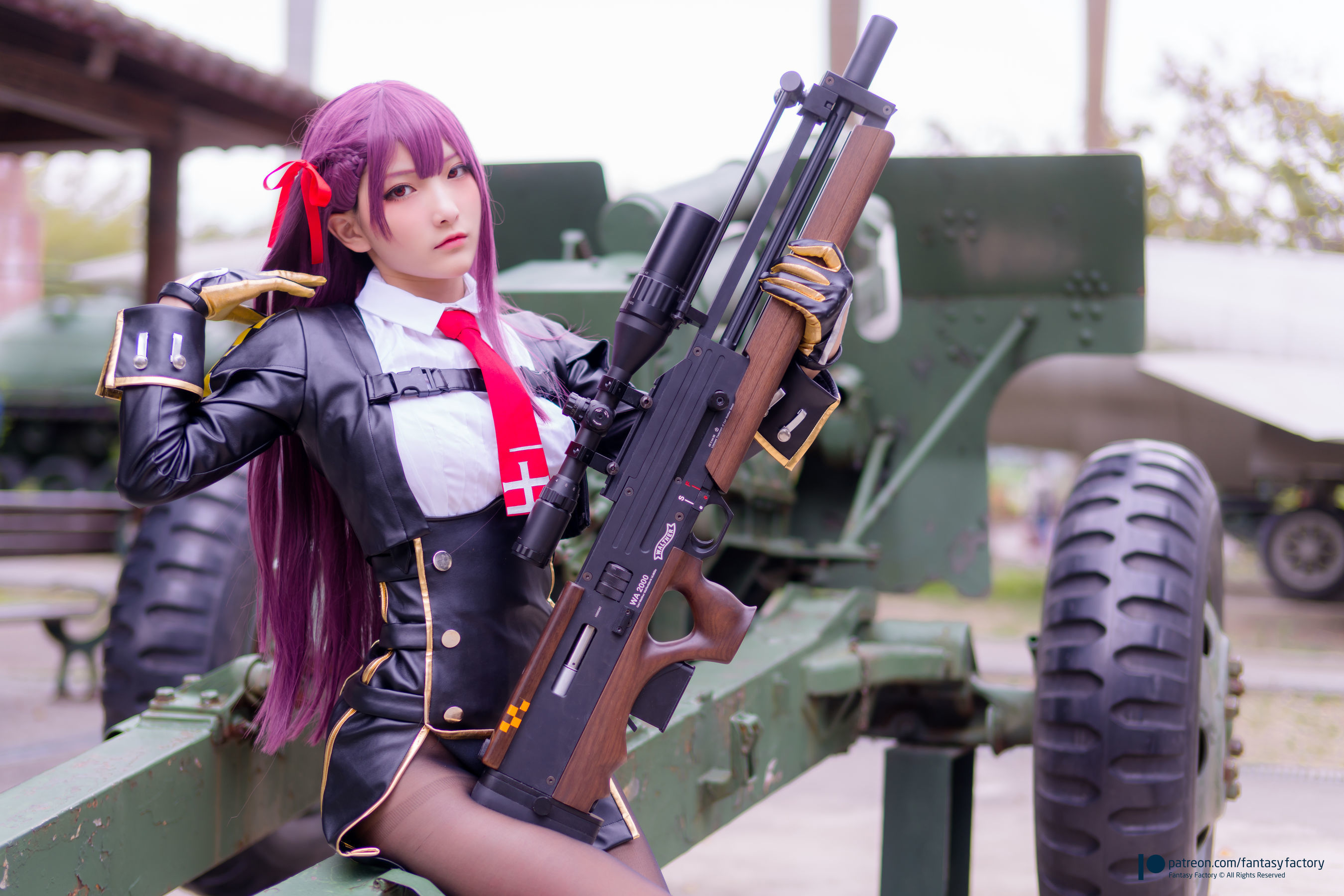 [Fantasy Factory] 小丁Cosplay - 黑丝 黑胶 女杀手