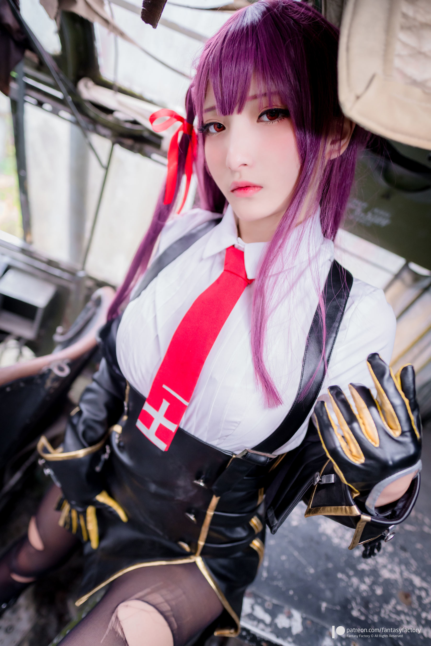 [Fantasy Factory] 小丁Cosplay - 黑丝 黑胶 女杀手