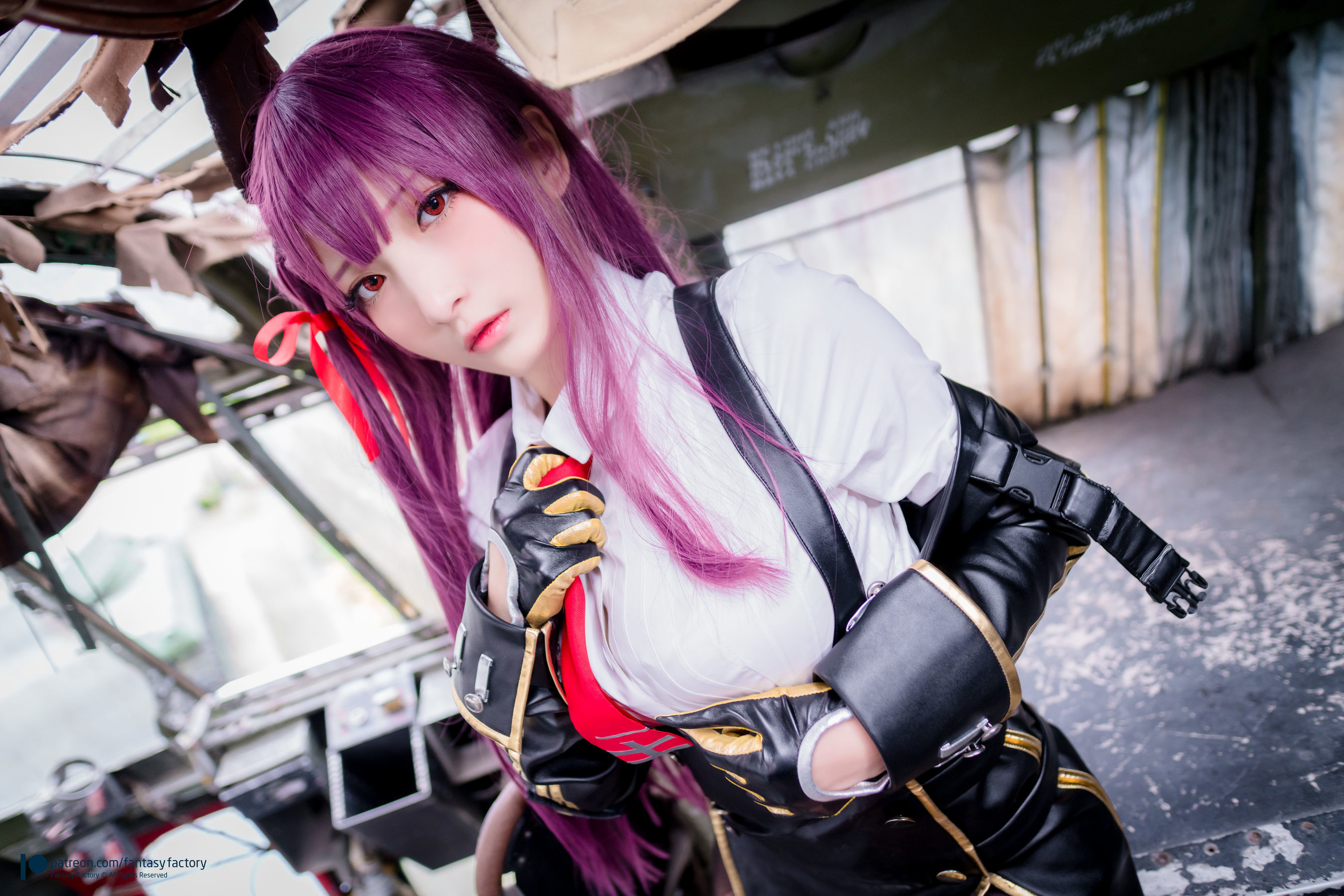 [Fantasy Factory] 小丁Cosplay - 黑丝 黑胶 女杀手