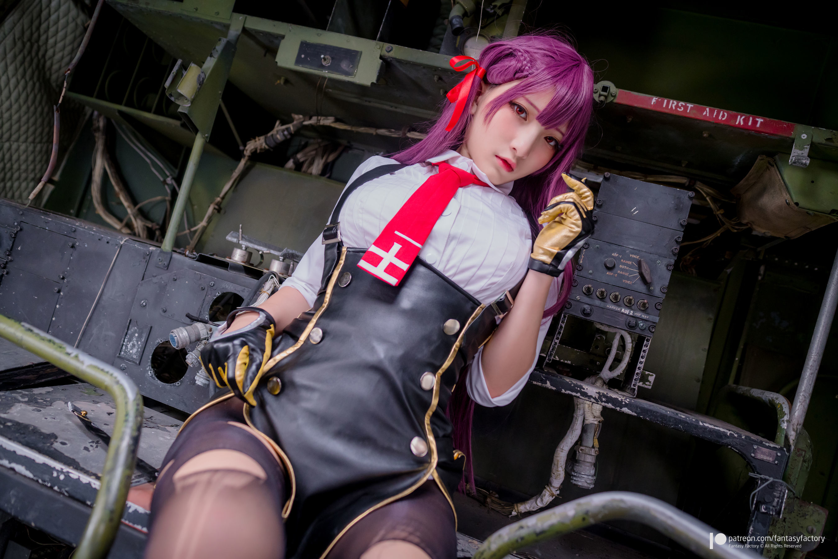 [Fantasy Factory] 小丁Cosplay - 黑丝 黑胶 女杀手