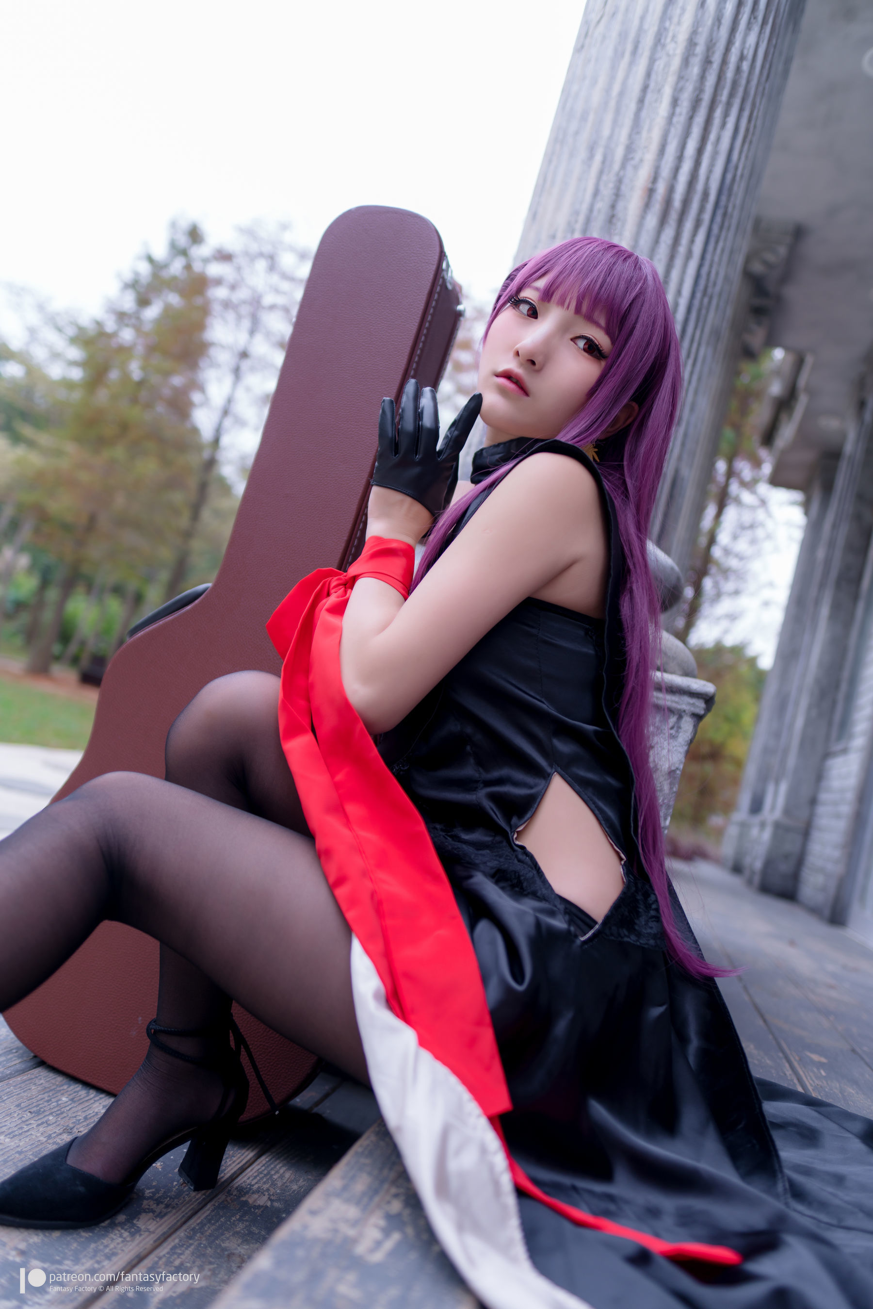[Fantasy Factory] 小丁Cosplay - 黑丝 黑胶 女杀手